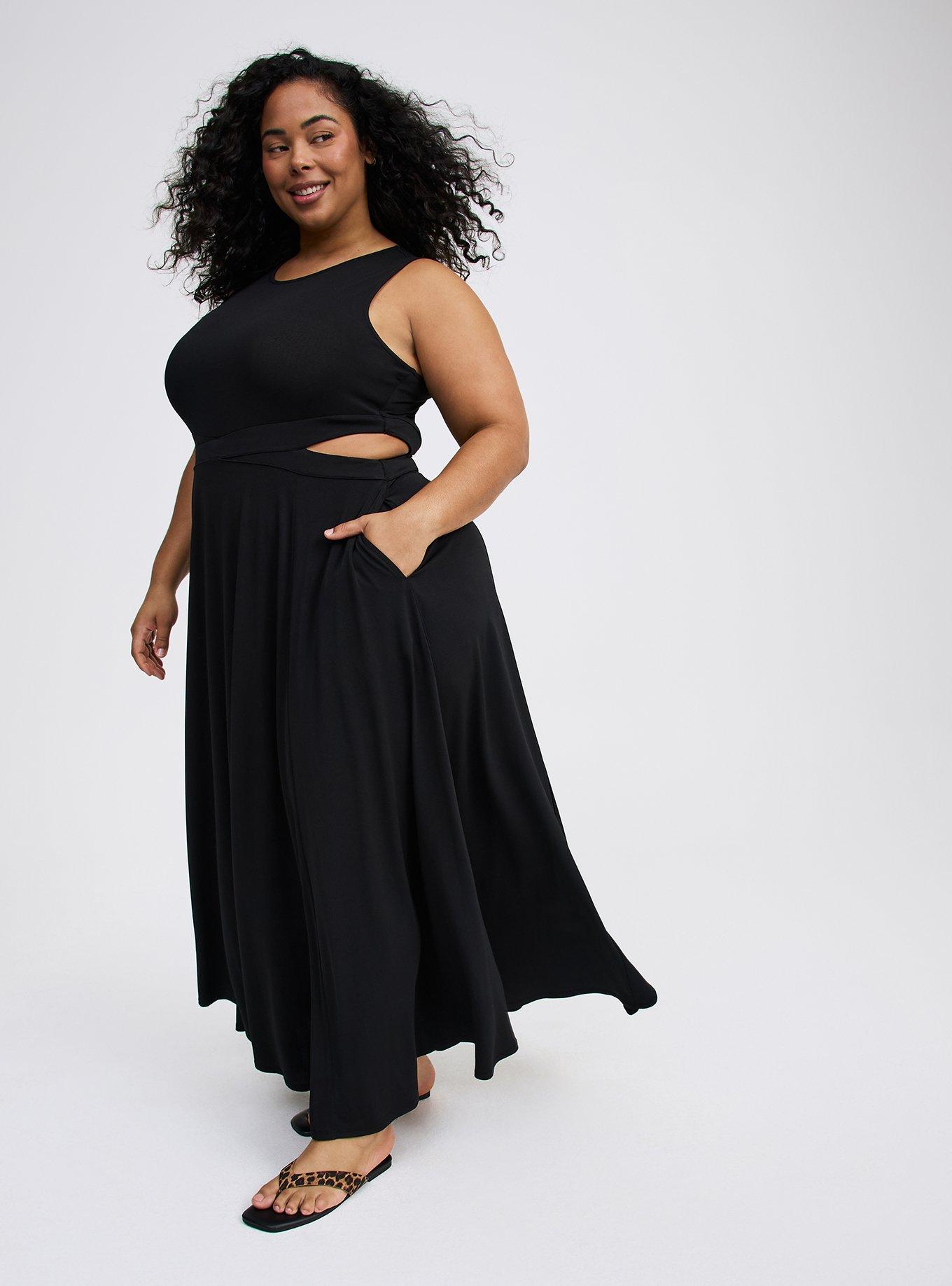 Cut-Out Waist Maxi Dress