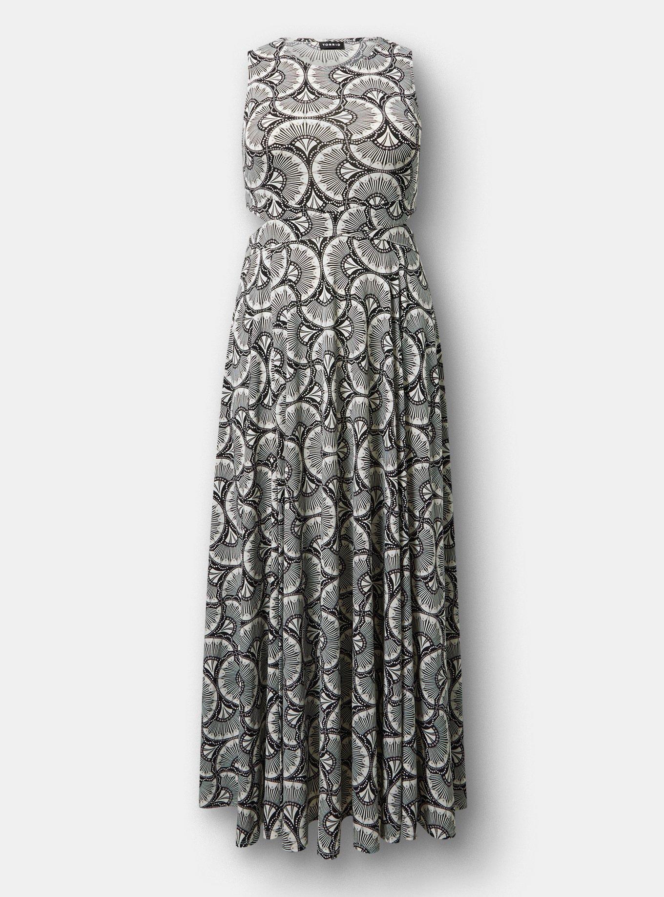 Cut-Out Waist Maxi Dress