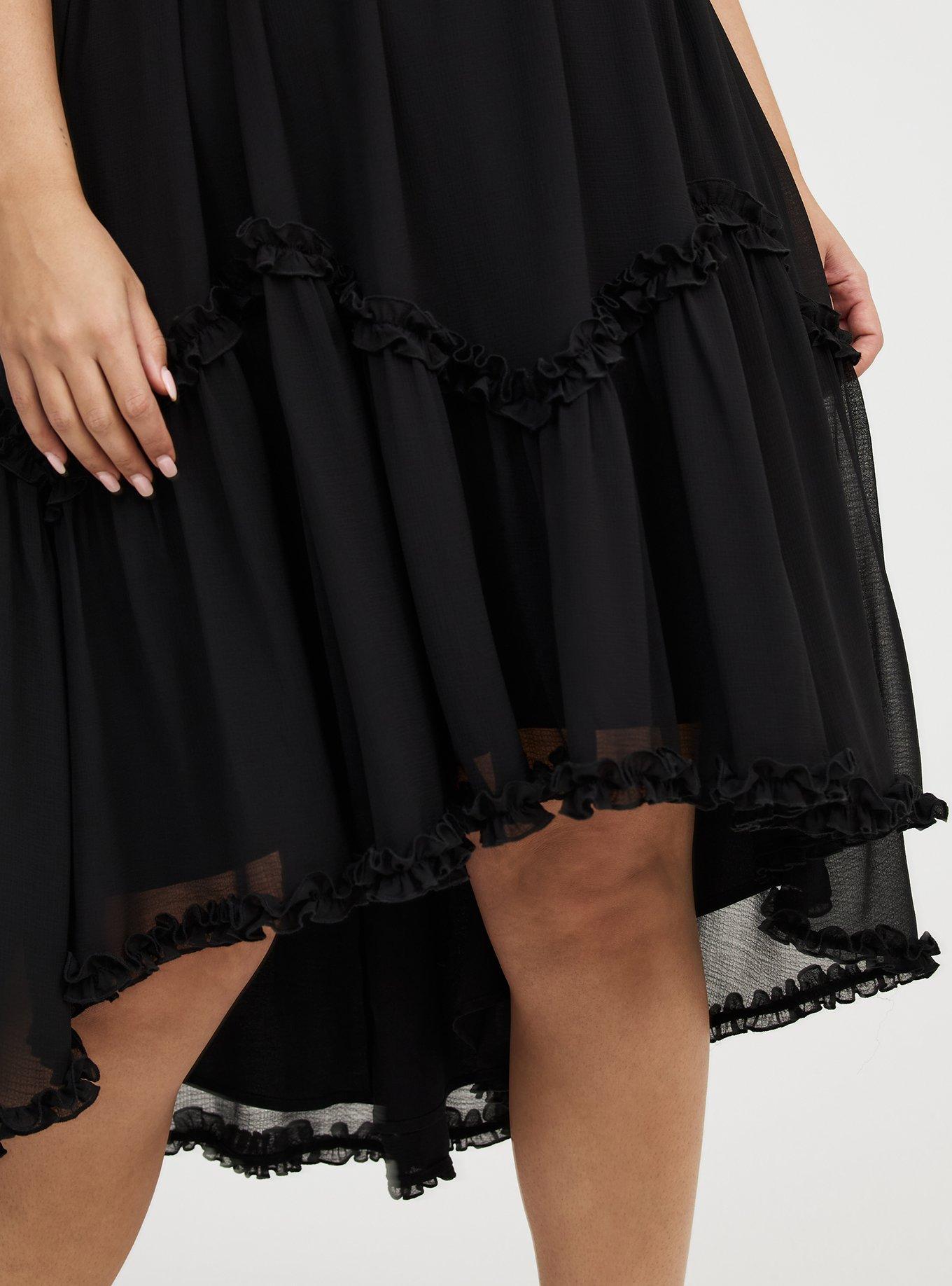 High-Low Tie-Detail Dress