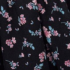 Puff Sleeve Tiered Romper, ALEXA DITSY FLORAL BLACK, swatch