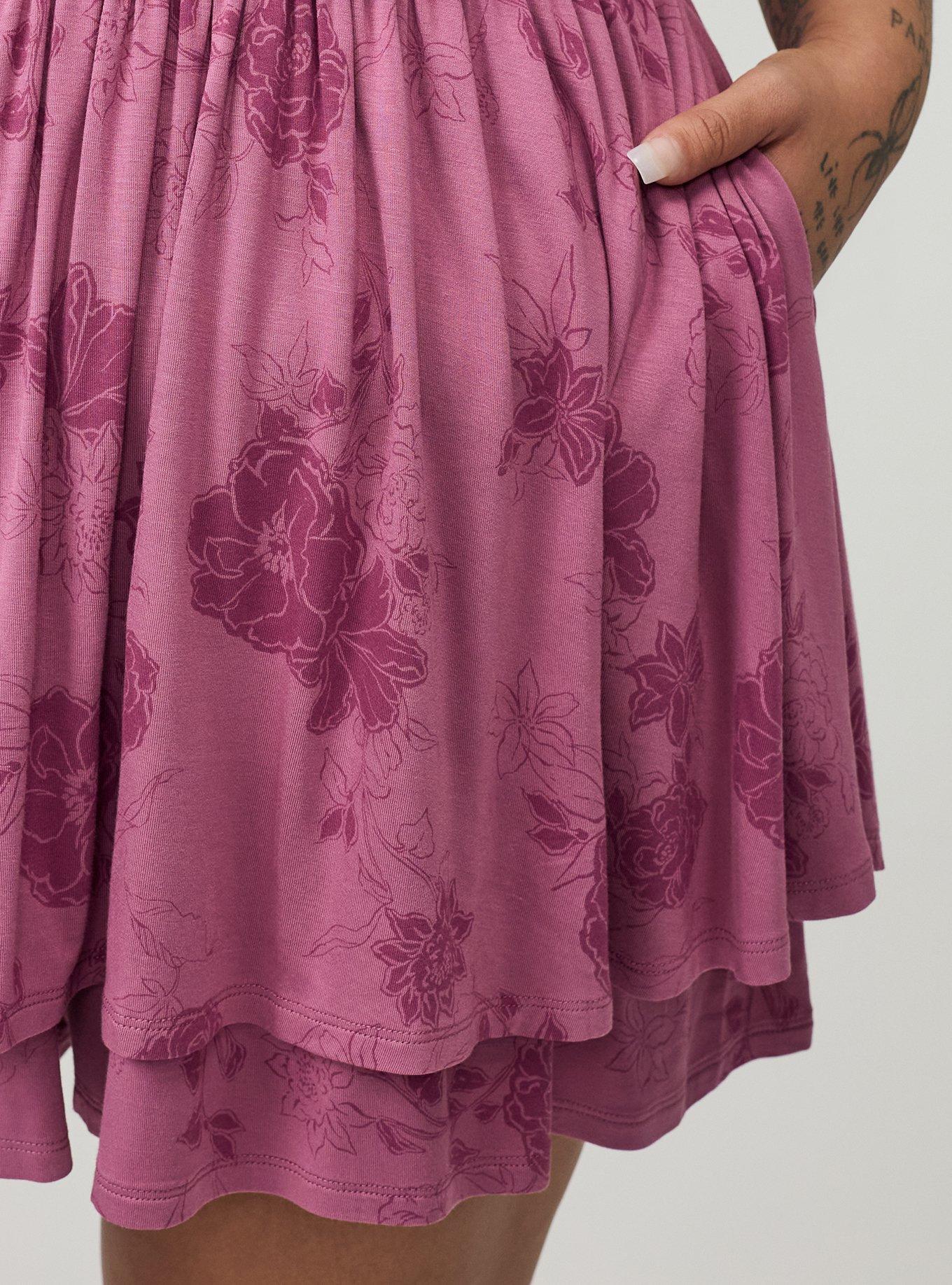 Puff Sleeve Tiered Romper, SUZY FLORAL MAUVE, alternate