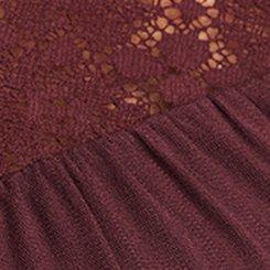 Plus Size Mini Ruffle-Sleeve Drop-Waist Dress, SASSAFRAS, swatch