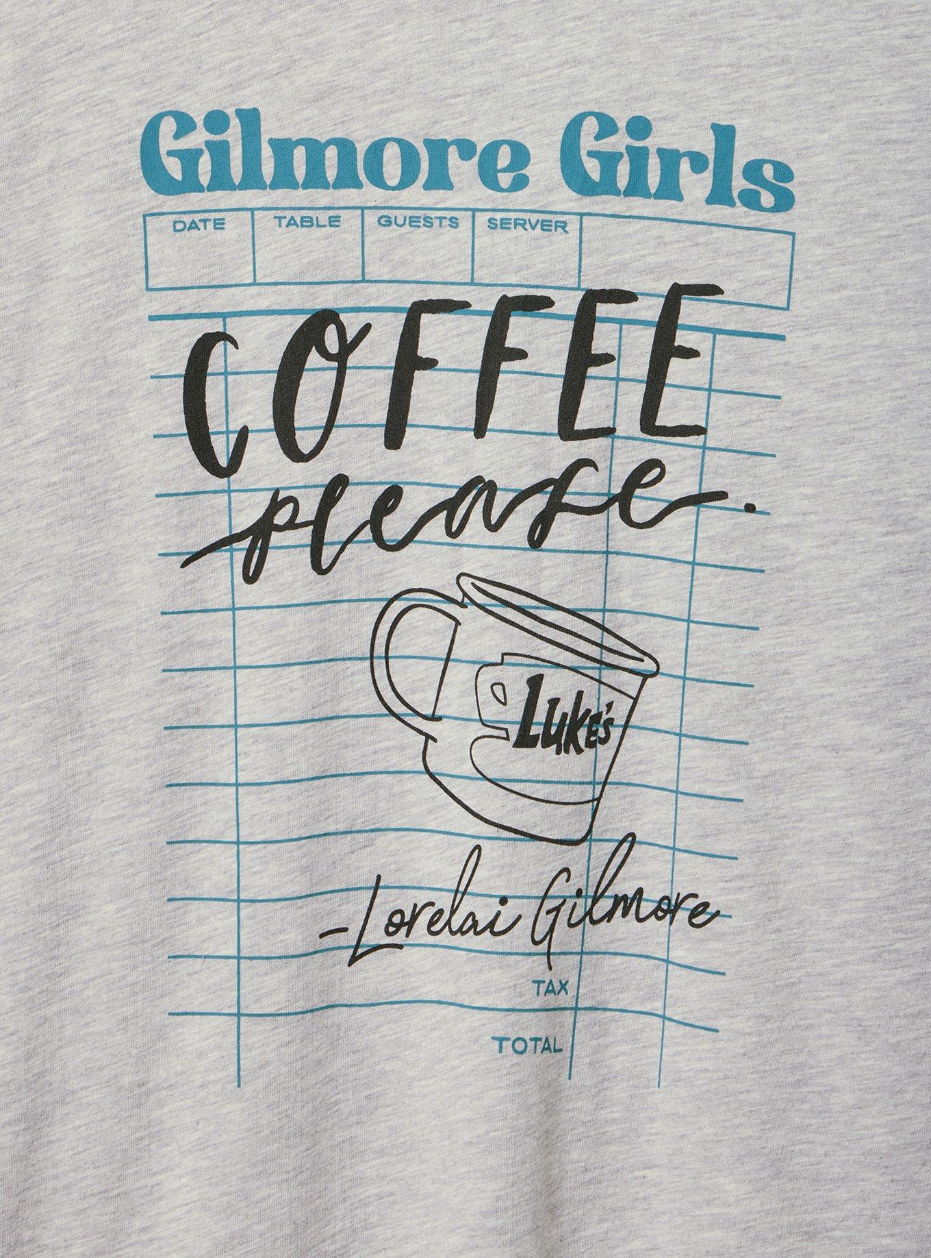 Gilmore Girls Classic Cotton Jersey Tee, COFFEE PLEASE LT HEATHER GREY, alternate
