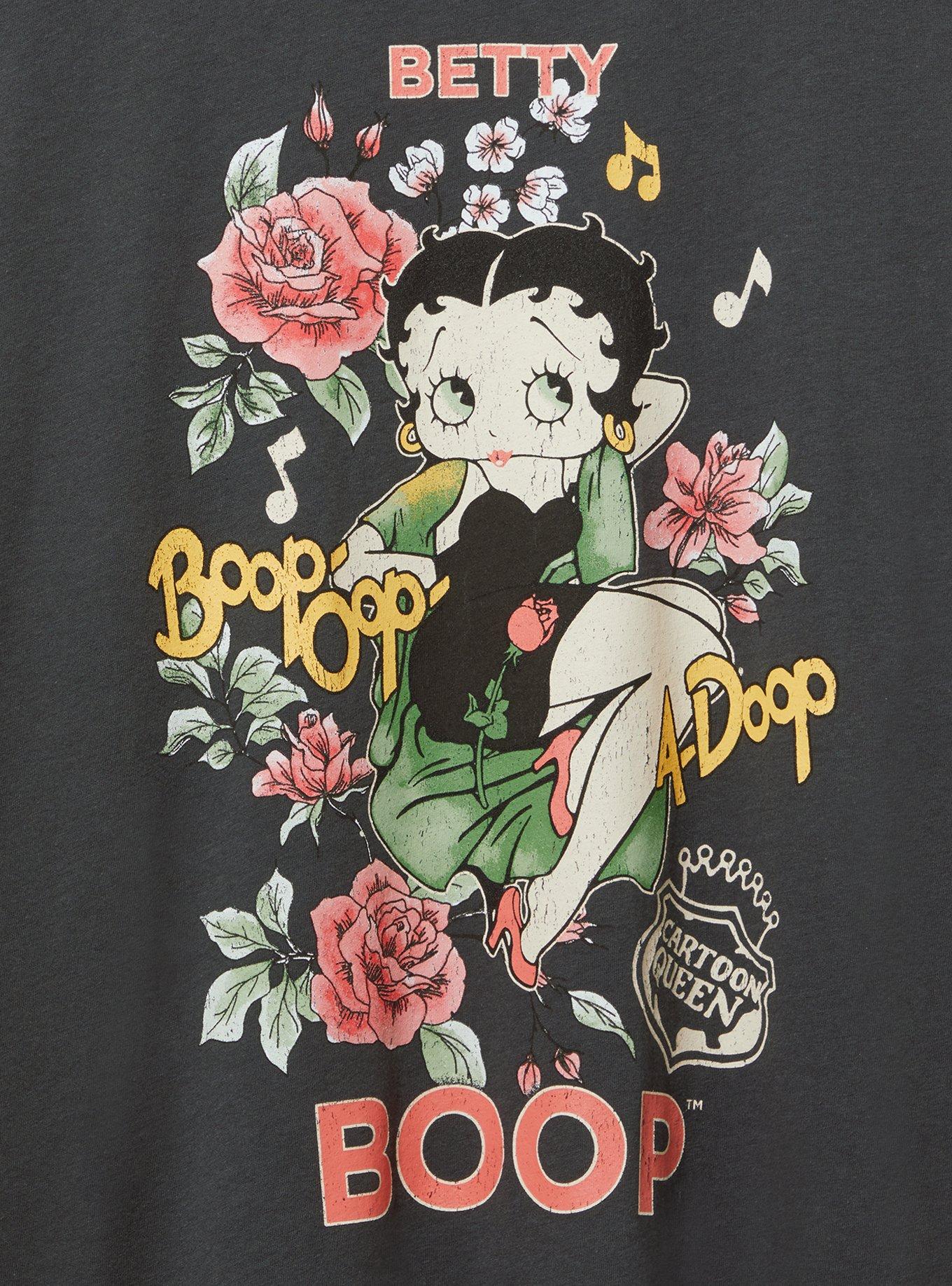Betty Boop Oversized Cotton Crew Tunic Tee