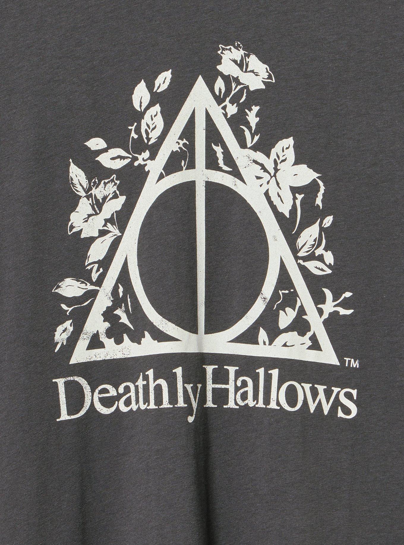 Harry Potter Classic Cotton Crew Tee, DEATHLY HALLOWS VINTAGE BLACK, alternate