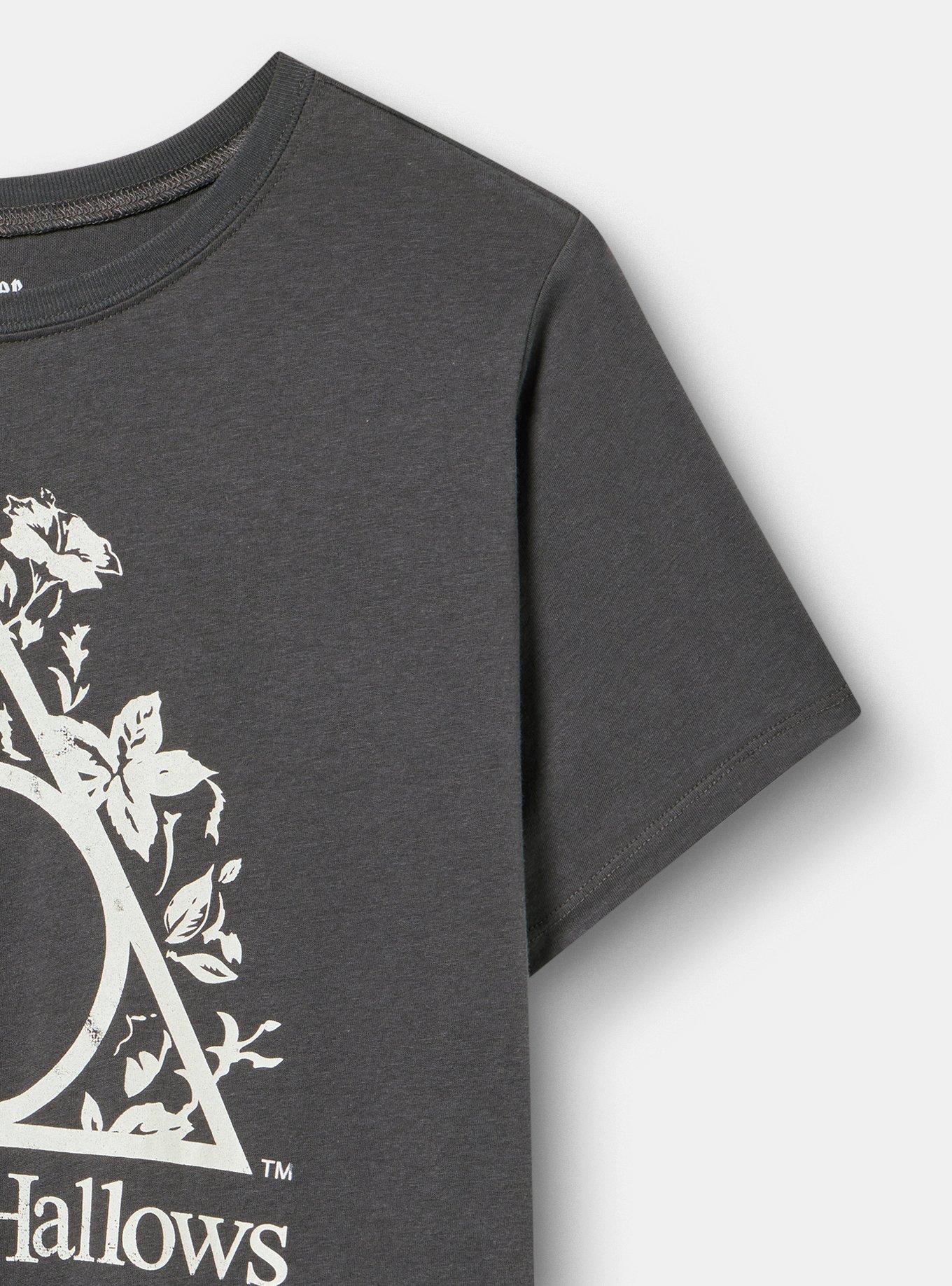 Harry Potter Classic Cotton Crew Tee, DEATHLY HALLOWS VINTAGE BLACK, alternate