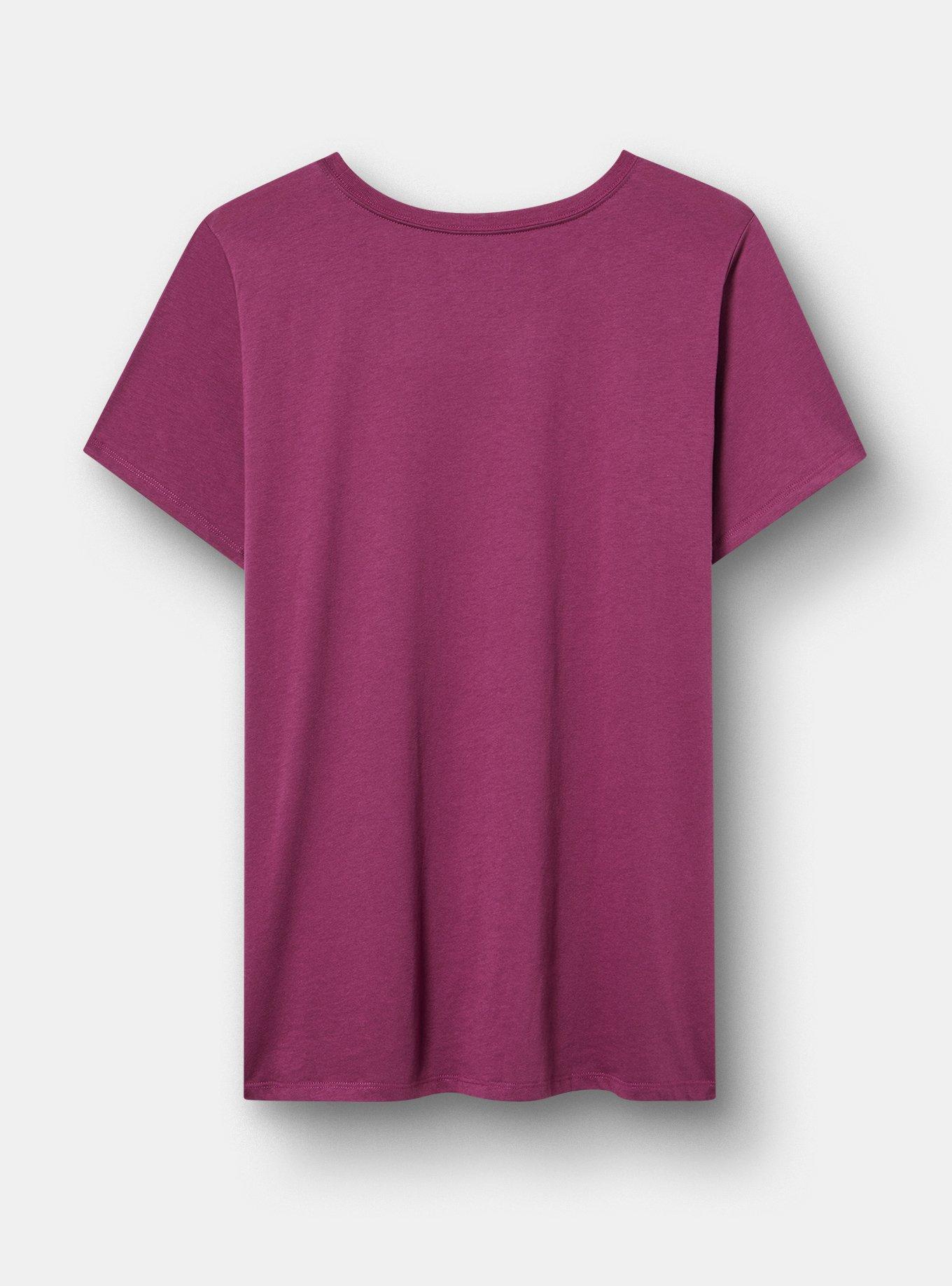 Harry Potter Classic Cotton Crew Tee, DEATHLY HALLOWS FLOWERS AMARANTH, alternate