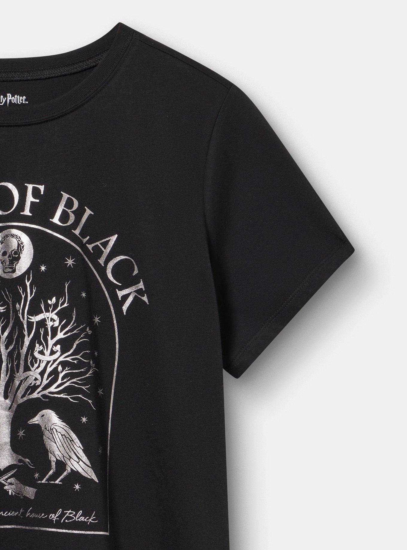 Harry Potter Classic Cotton Crew Tee, HOUSE OF BLACK DEEP BLACK, alternate