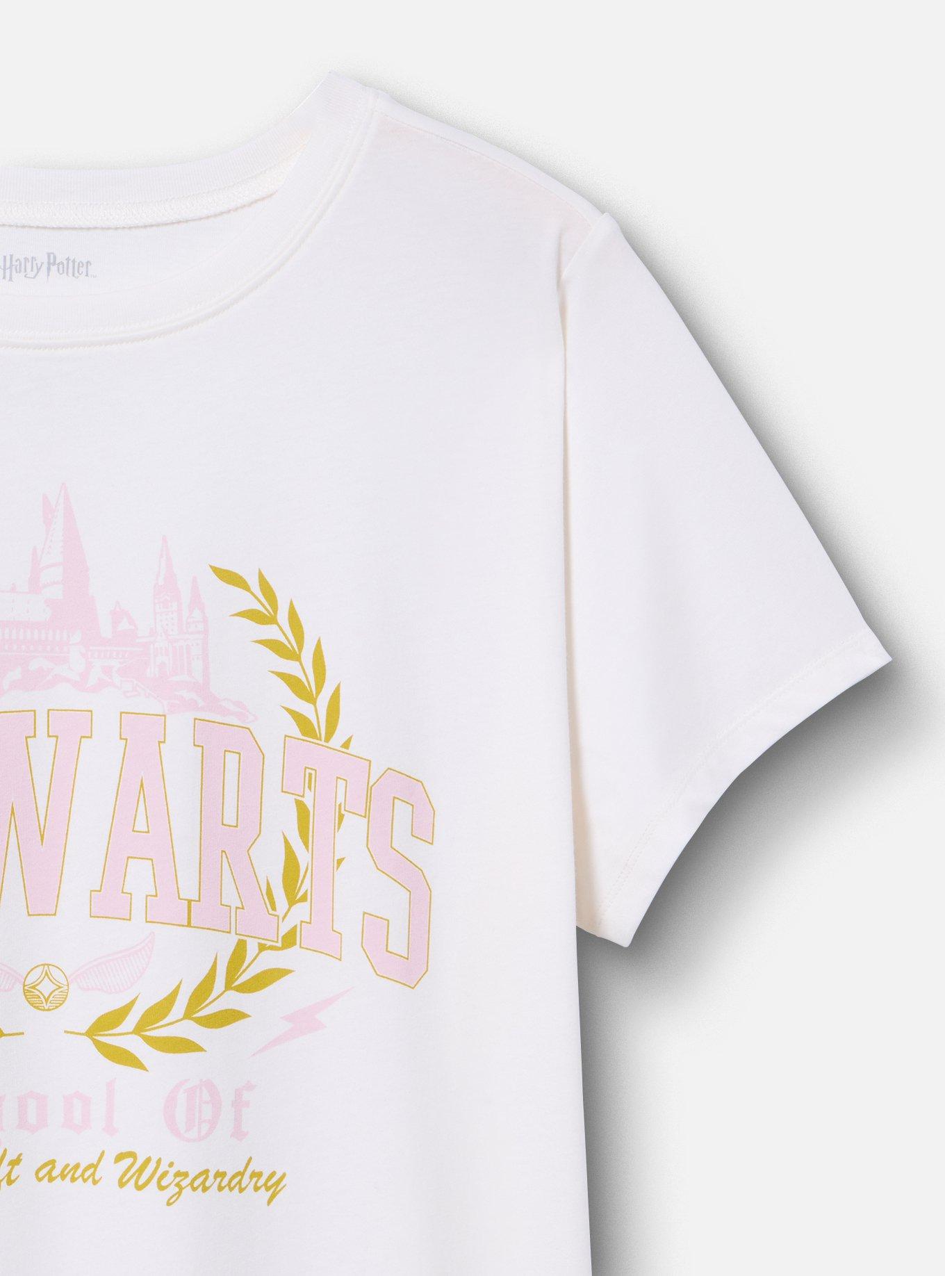 Harry Potter Classic Cotton Crew Tee, HOGWARTS SCHOOL WHISPER WHITE, alternate