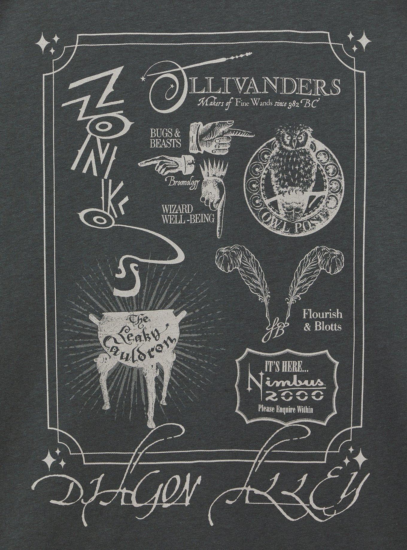 Harry Potter Oversized Cotton Crew Tunic Tee