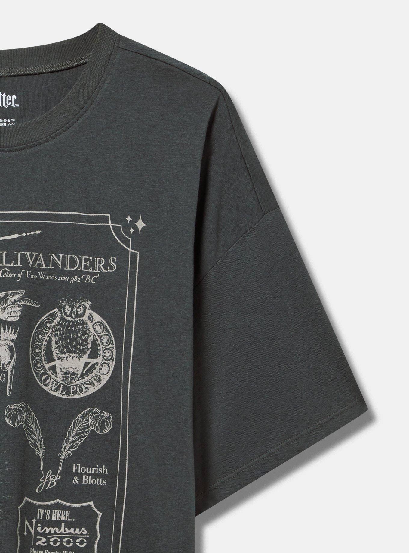 Harry Potter Oversized Cotton Crew Tunic Tee