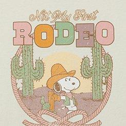 Plus Size Snoopy Relaxed Cotton Crew Tank, RODEO SNOOPY DESERT SANDSTONE, swatch