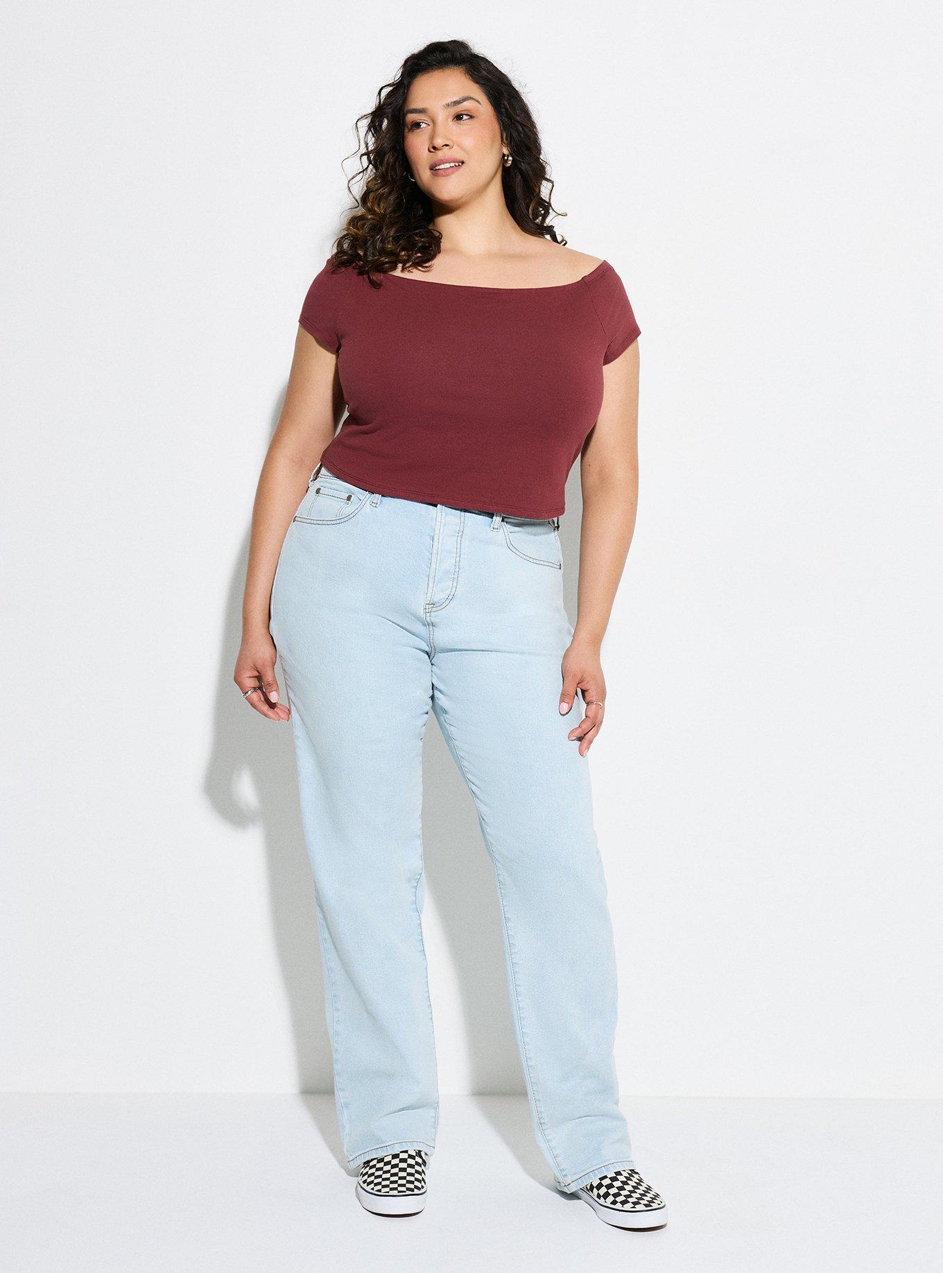 LoveSick Off-Shoulder Top, RED MAHOGANY, alternate