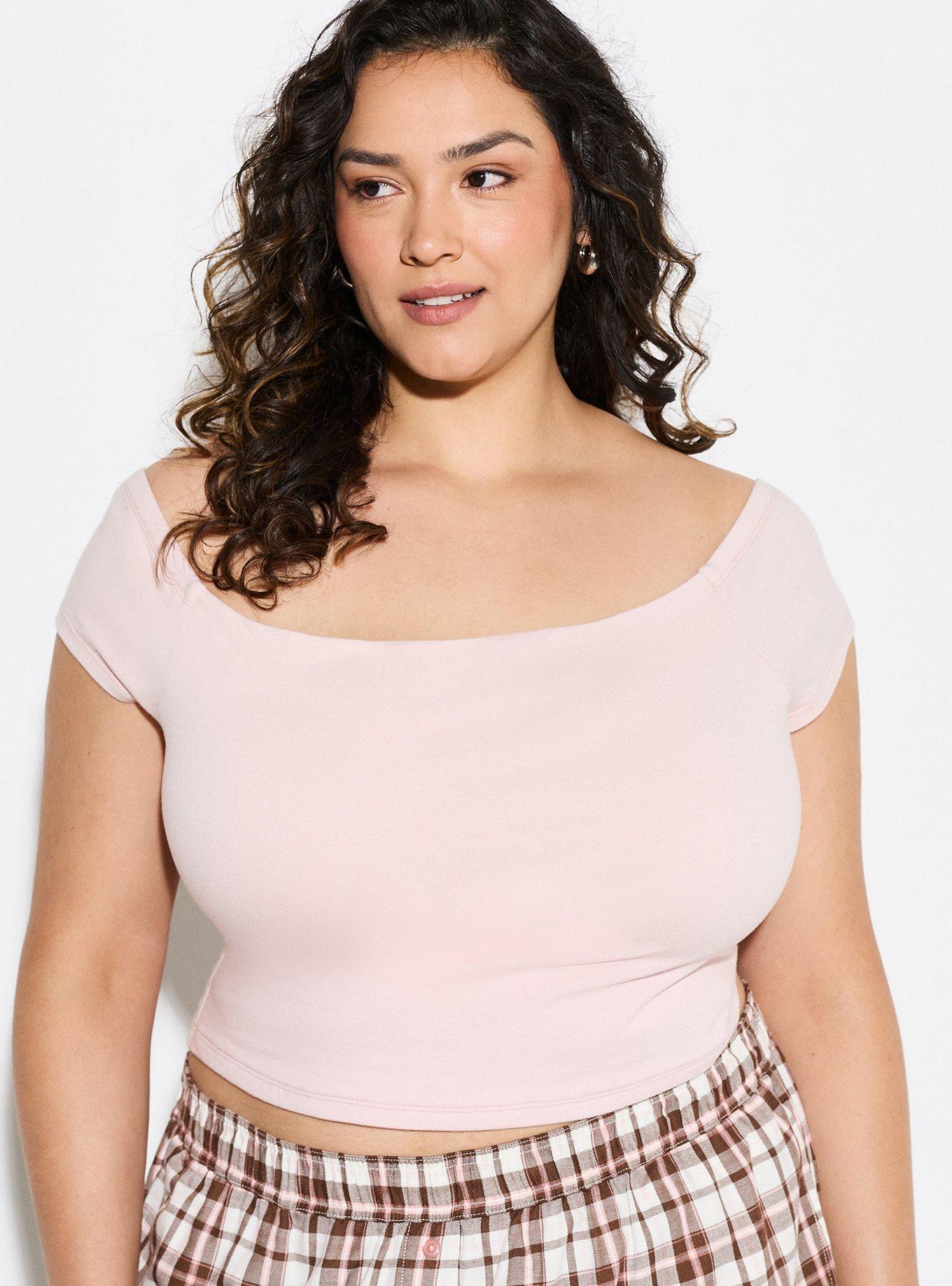 LoveSick Off-Shoulder Top, LIGHT ROSE, alternate