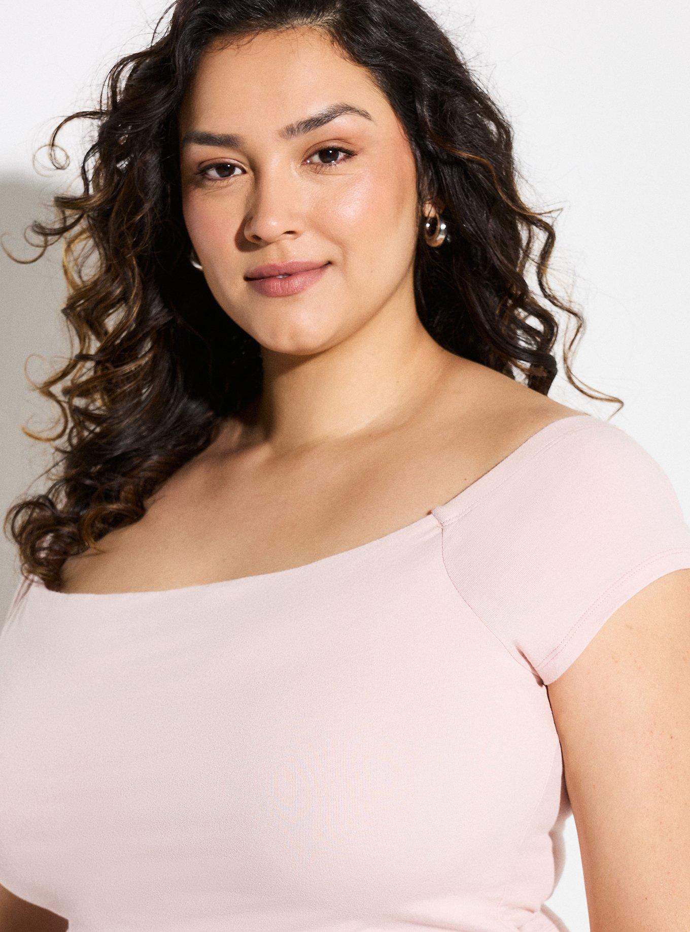 LoveSick Off-Shoulder Top, LIGHT ROSE, alternate