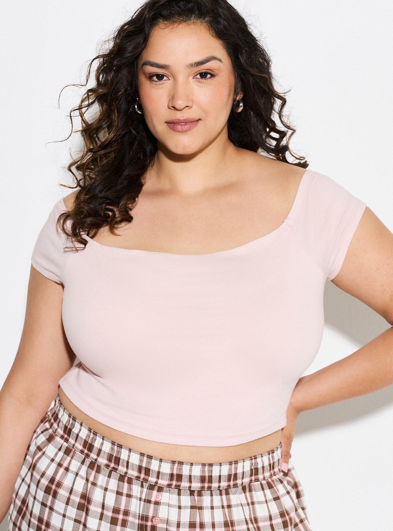 LoveSick Off-Shoulder Top, LIGHT ROSE, hi-res
