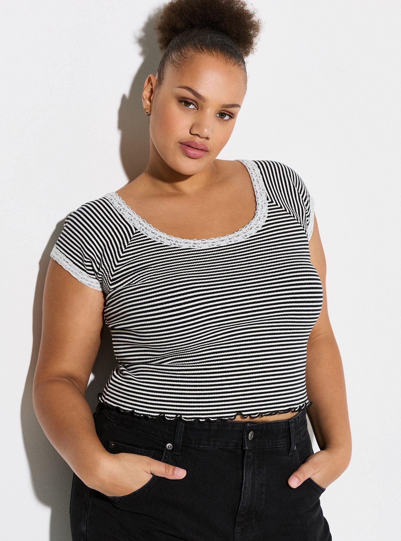 トップス At Last RIB-TEE NZT Seamed Up Split Neck Rib Tee