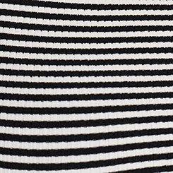 LoveSick Lace Trim Rib Tee, BLACK WHITE STRIPE, swatch