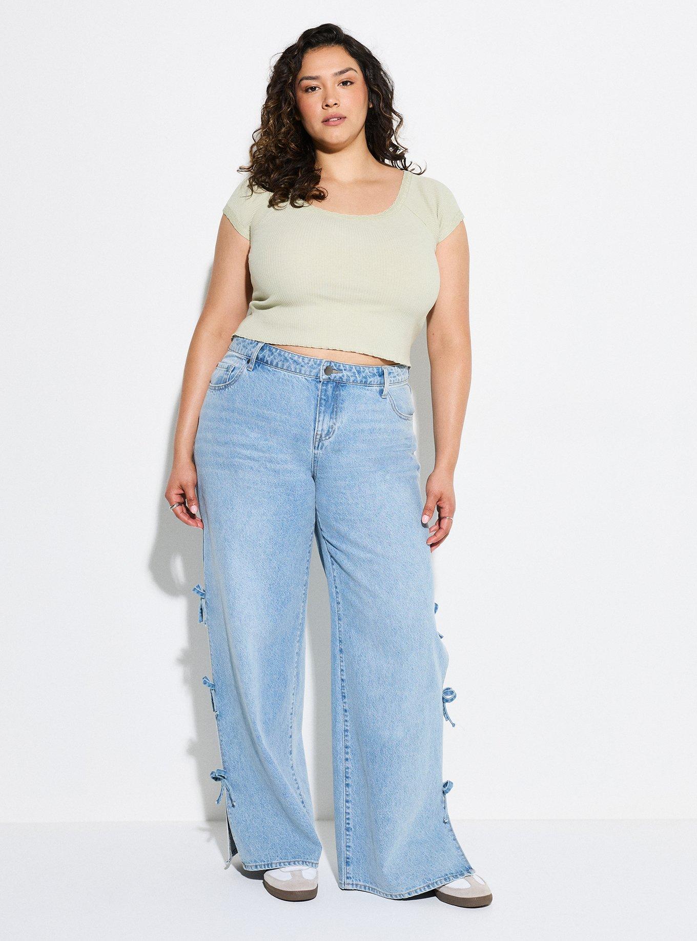 LoveSick Lace Trim Rib Tee, DESERT SAGE, alternate