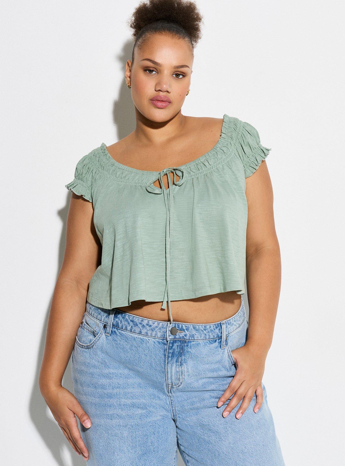 LoveSick Puff Sleeve Top, GREEN BAY, alternate