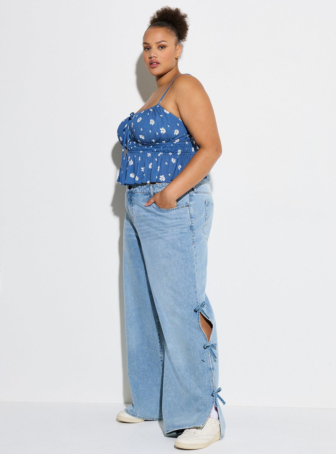 LoveSick Babydoll Cami, WINDBLOWN PETALS DUTCH BLUE, alternate