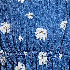 Plus Size LoveSick Babydoll Cami, WINDBLOWN PETALS DUTCH BLUE, swatch