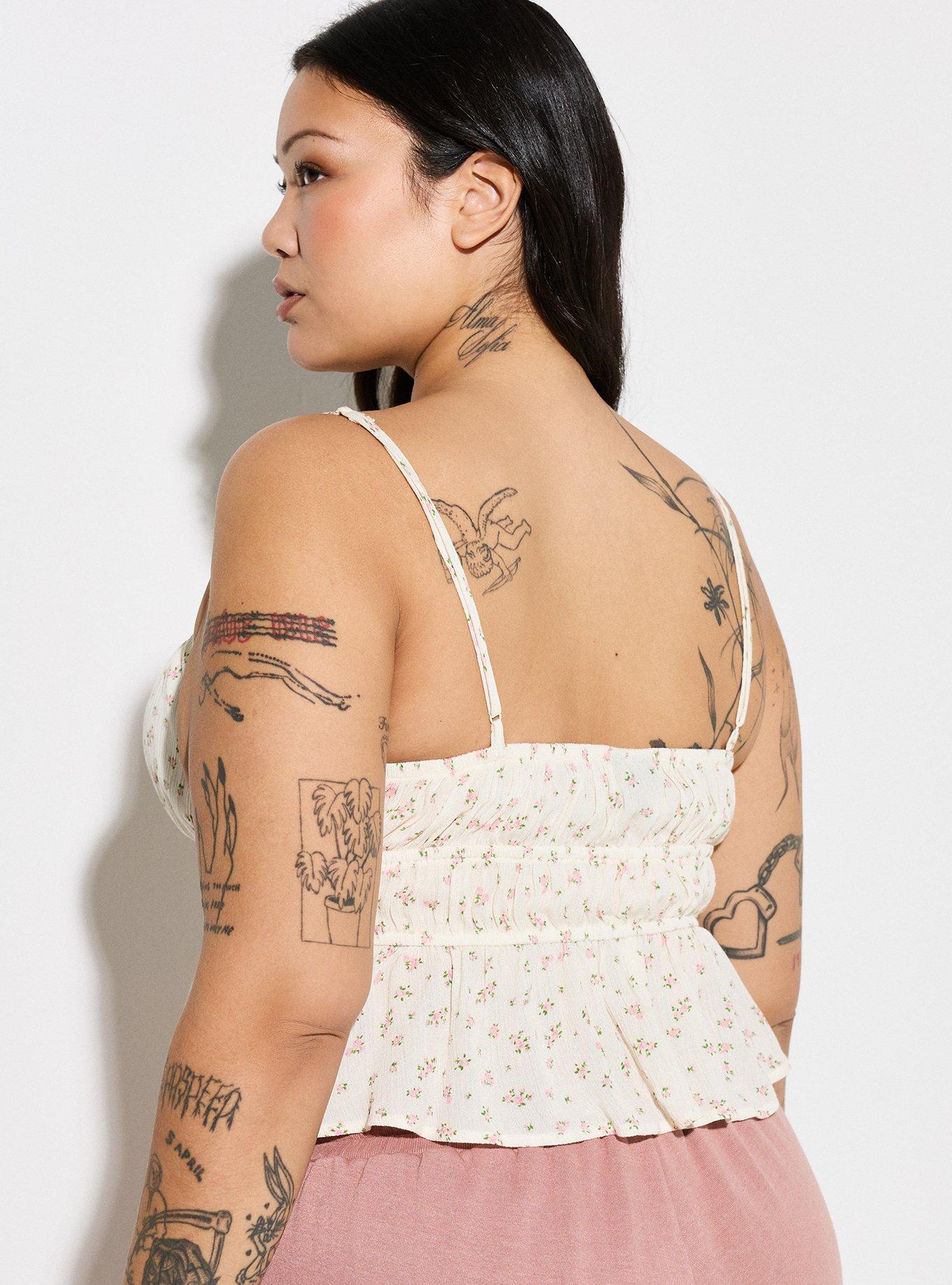 LoveSick Babydoll Cami, PETITE BLOSSOMS PRISTINE, alternate