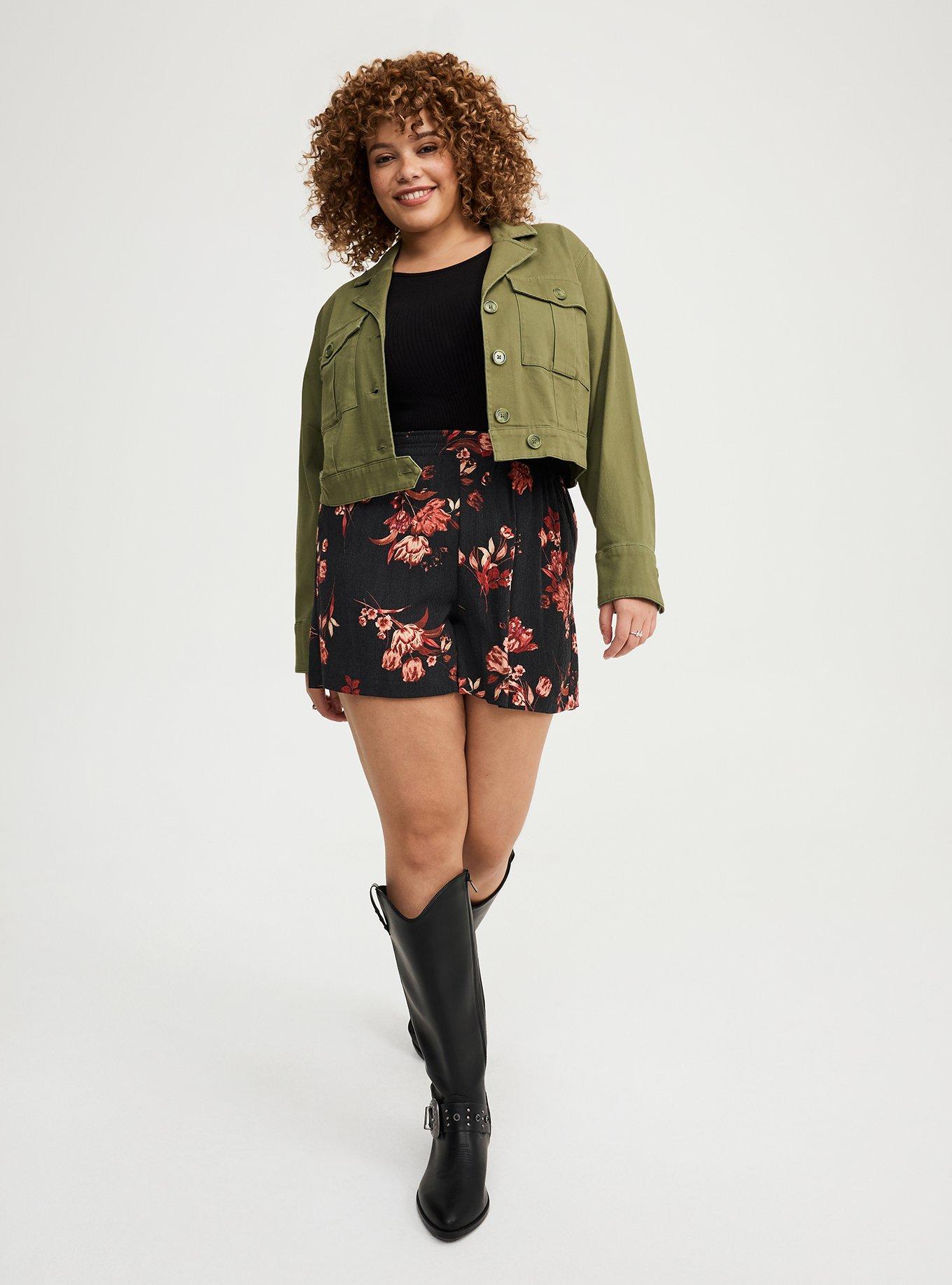 Mandi Highrise Step Hem Shorts Mandi Highrise Step Hem Shorts