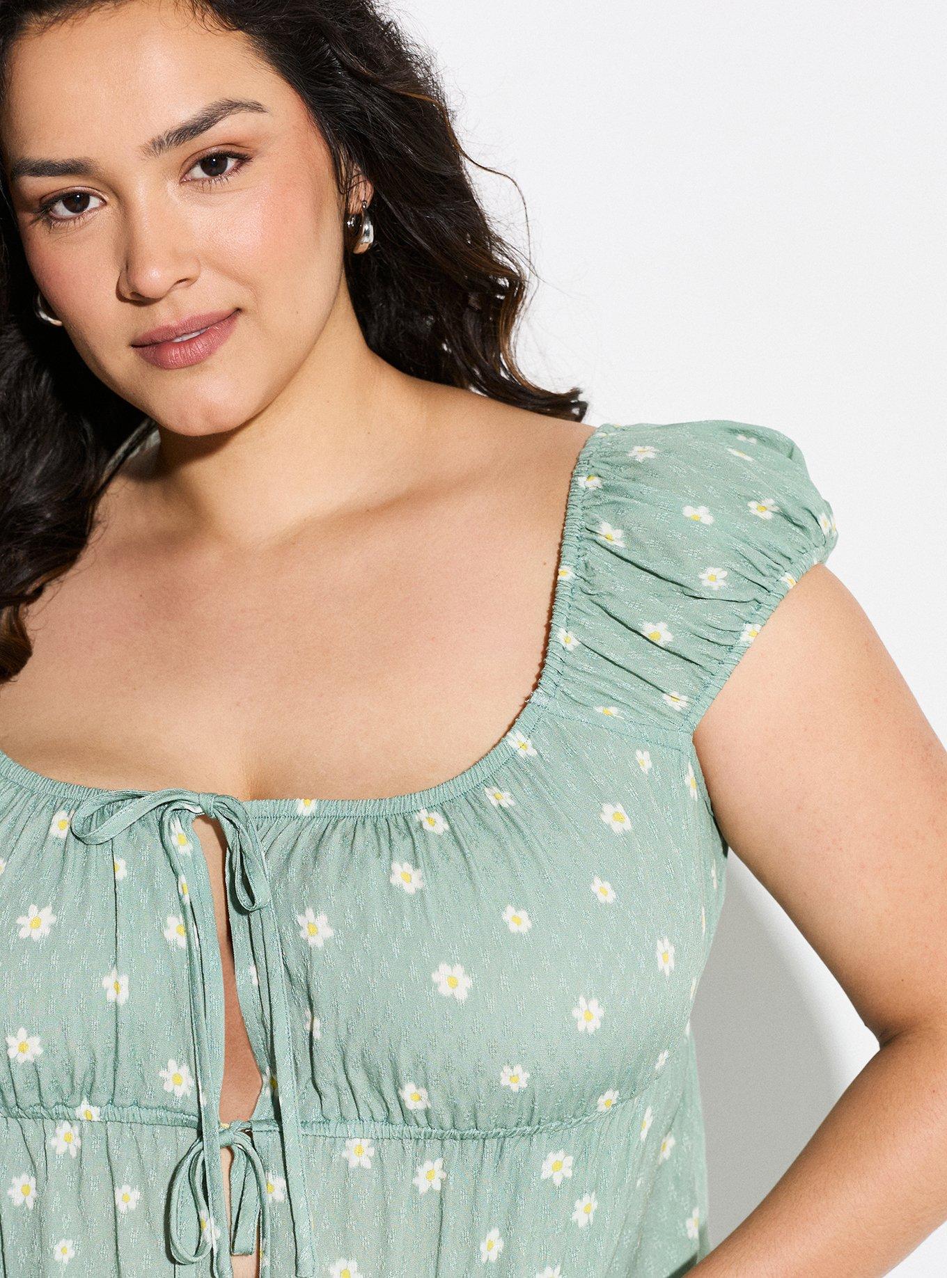 LoveSick Double Tie Flyaway Top, DIZZY DAISY GREEN BAY, alternate