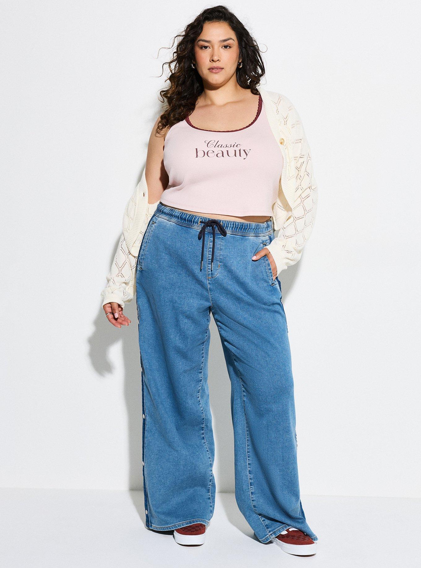 LoveSick Lace Trim Crop Tank, CLASSIC BEAUTY LIGHT ROSE, alternate