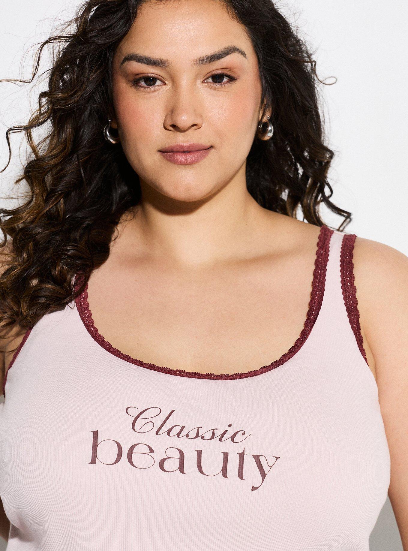 LoveSick Lace Trim Crop Tank, CLASSIC BEAUTY LIGHT ROSE, alternate
