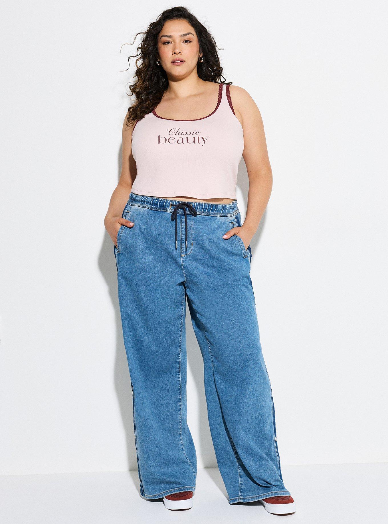 LoveSick Lace Trim Crop Tank, CLASSIC BEAUTY LIGHT ROSE, alternate