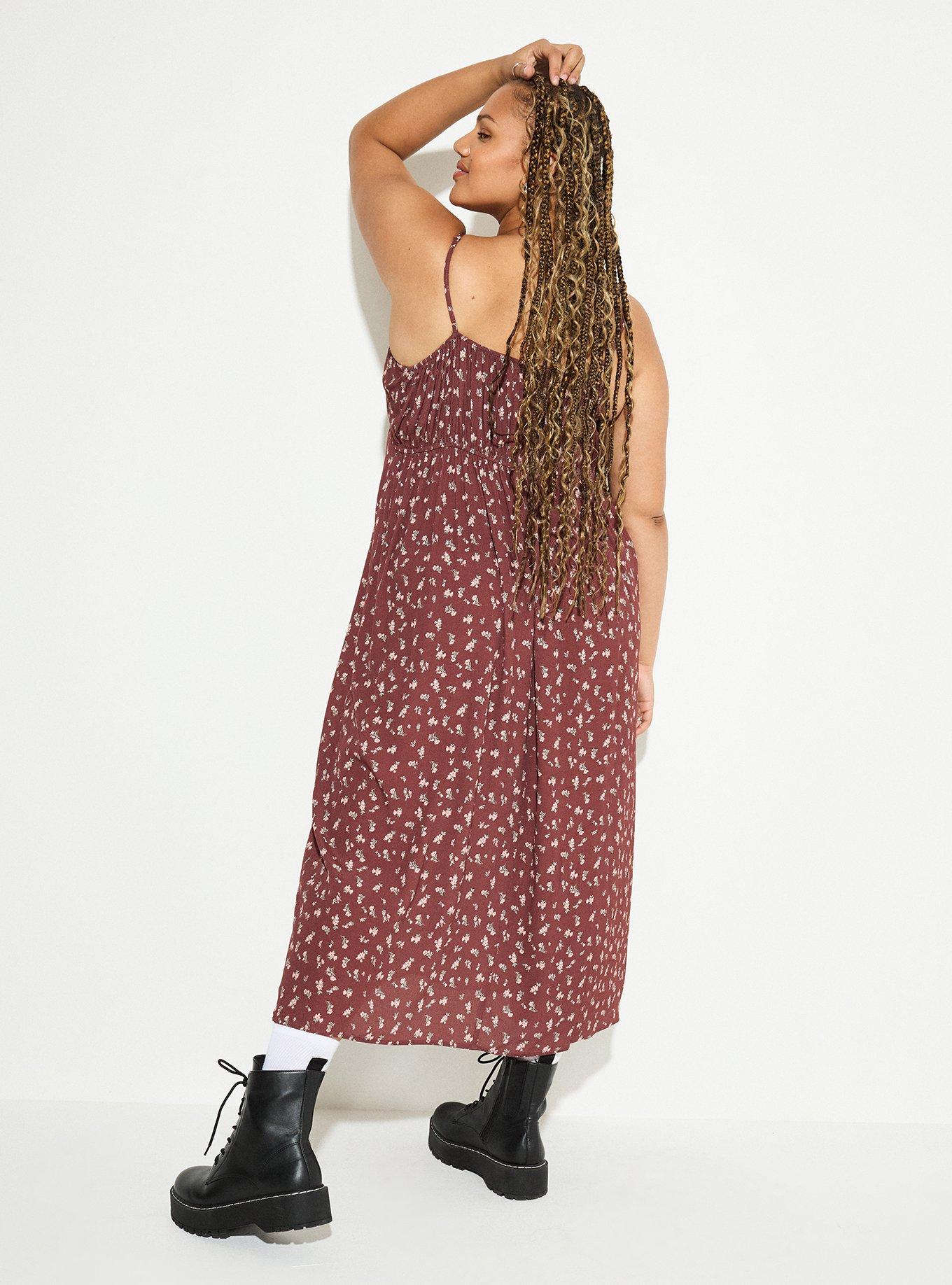 LoveSick Front-Tie Tea-Length Dress