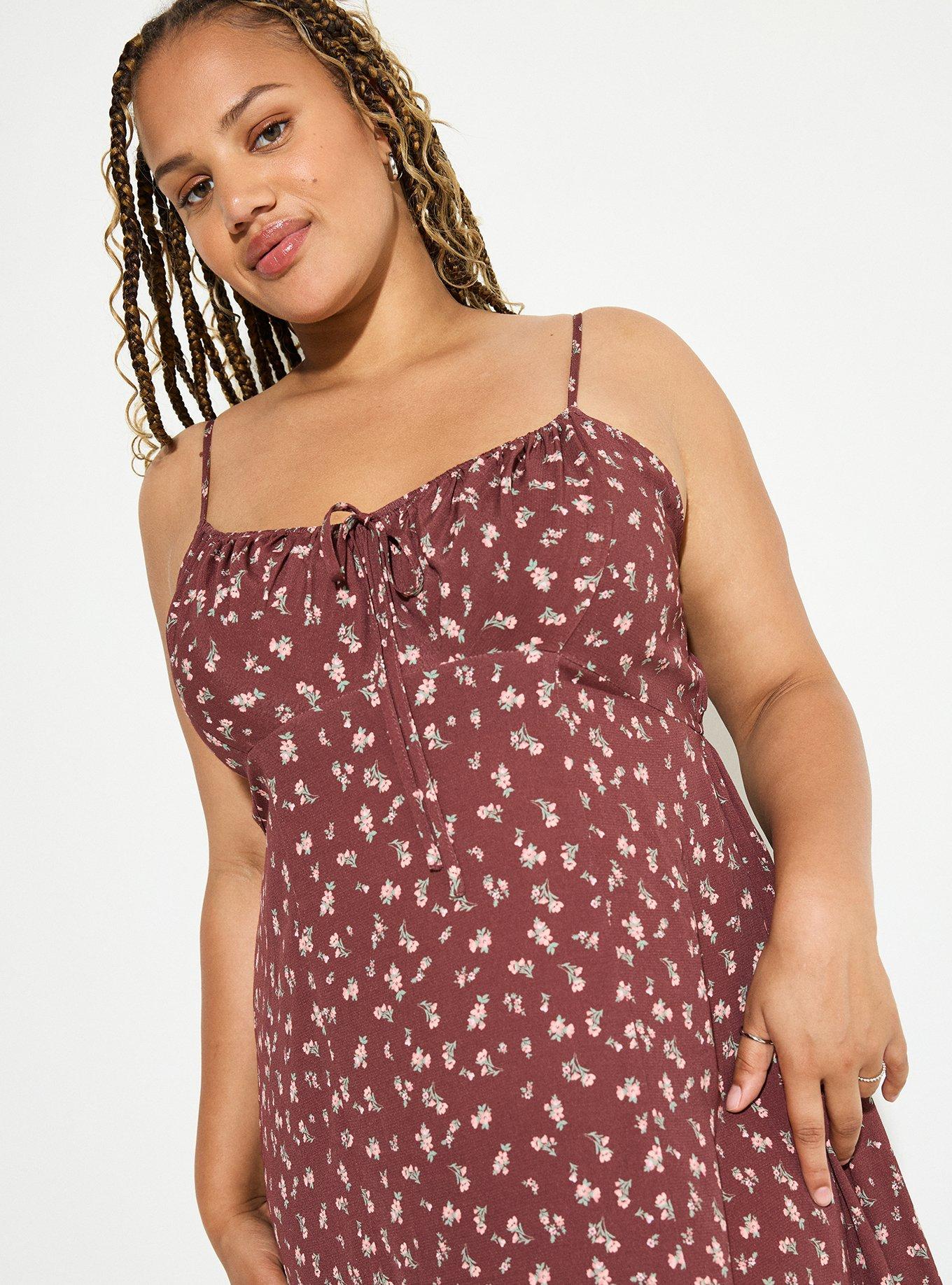 LoveSick Front-Tie Tea-Length Dress