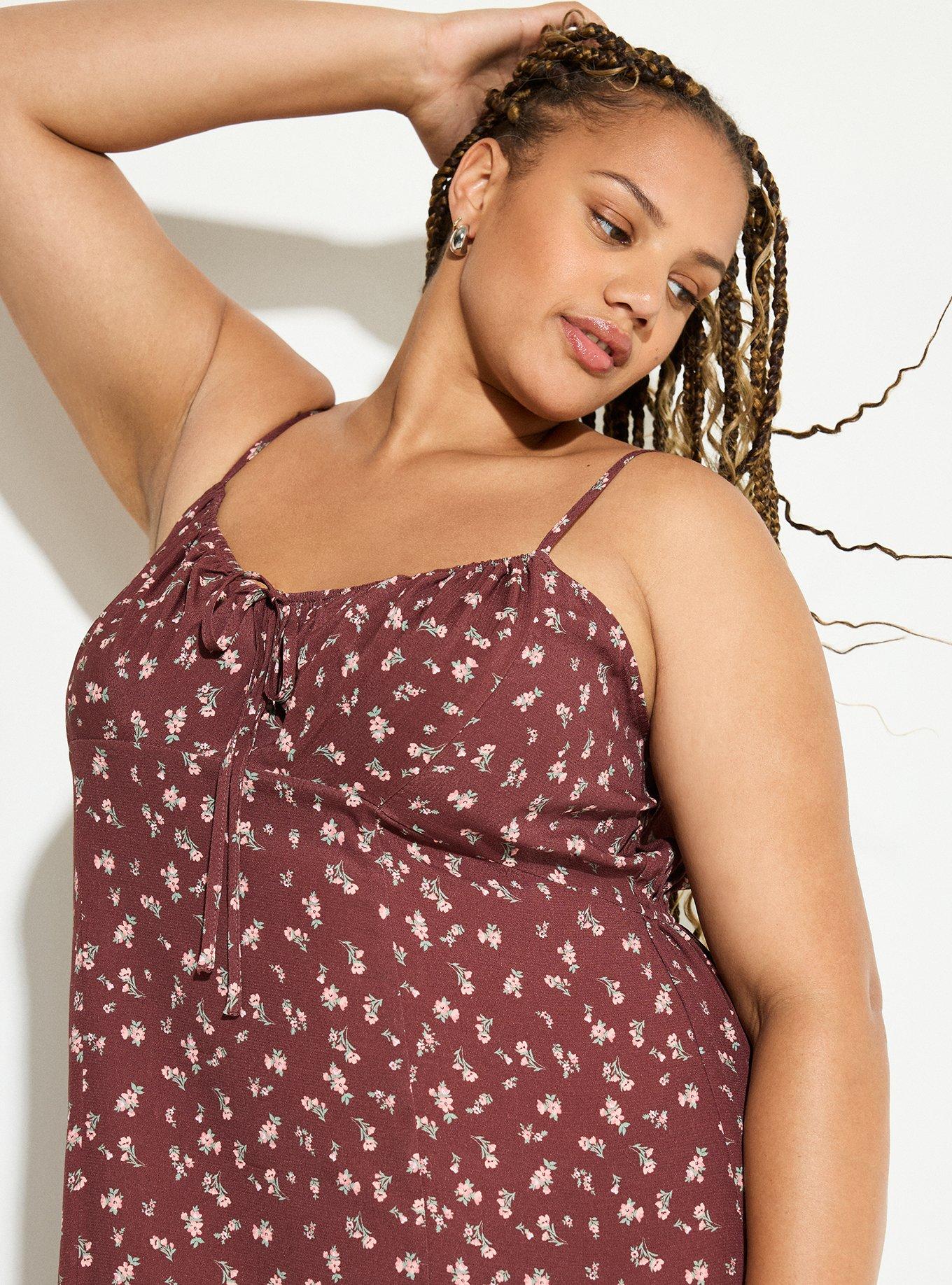 LoveSick Front-Tie Tea-Length Dress