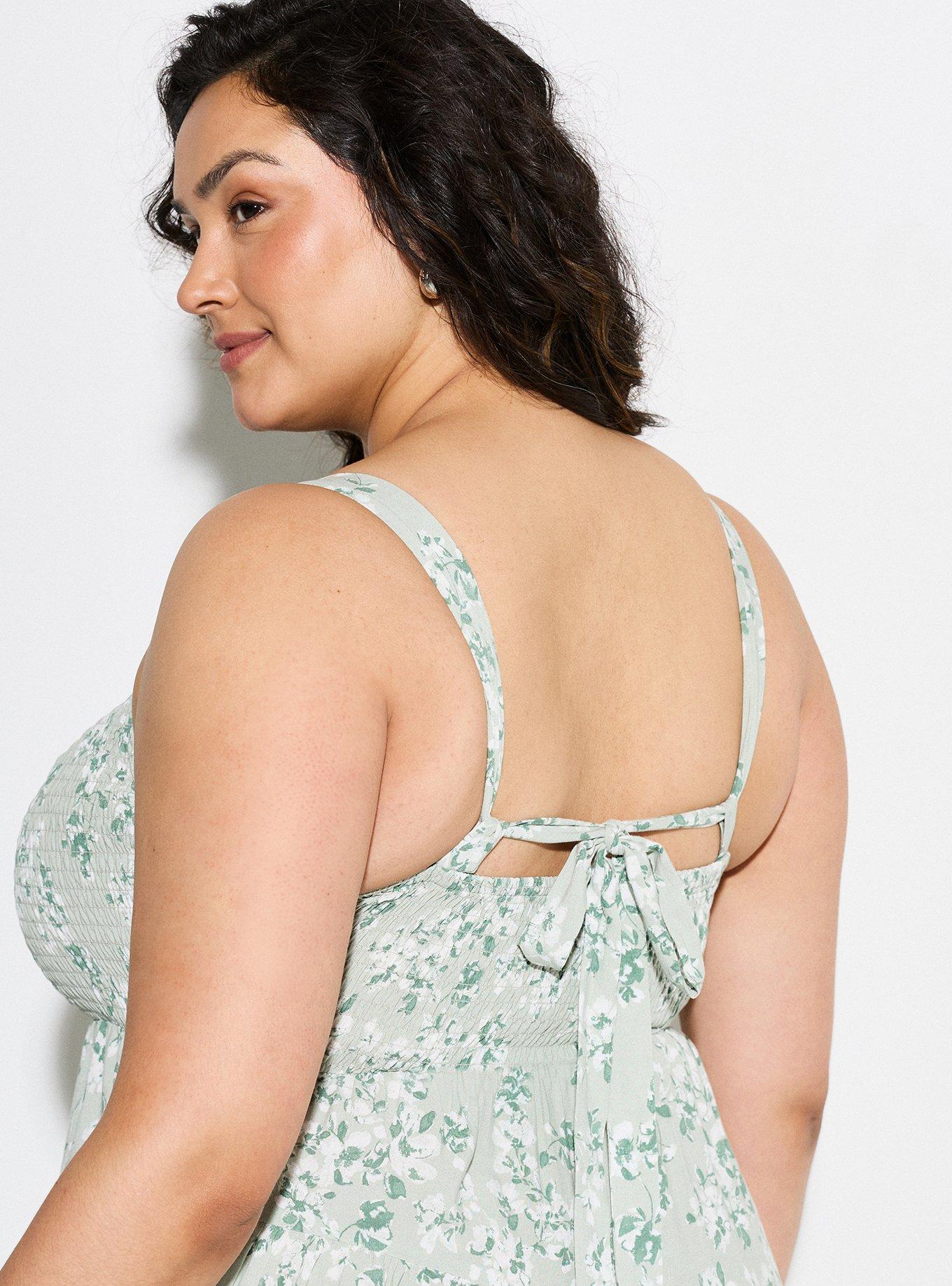 LoveSick Tie-Back Midi Dress, PAINTED FLORAL DESERT SAGE, alternate