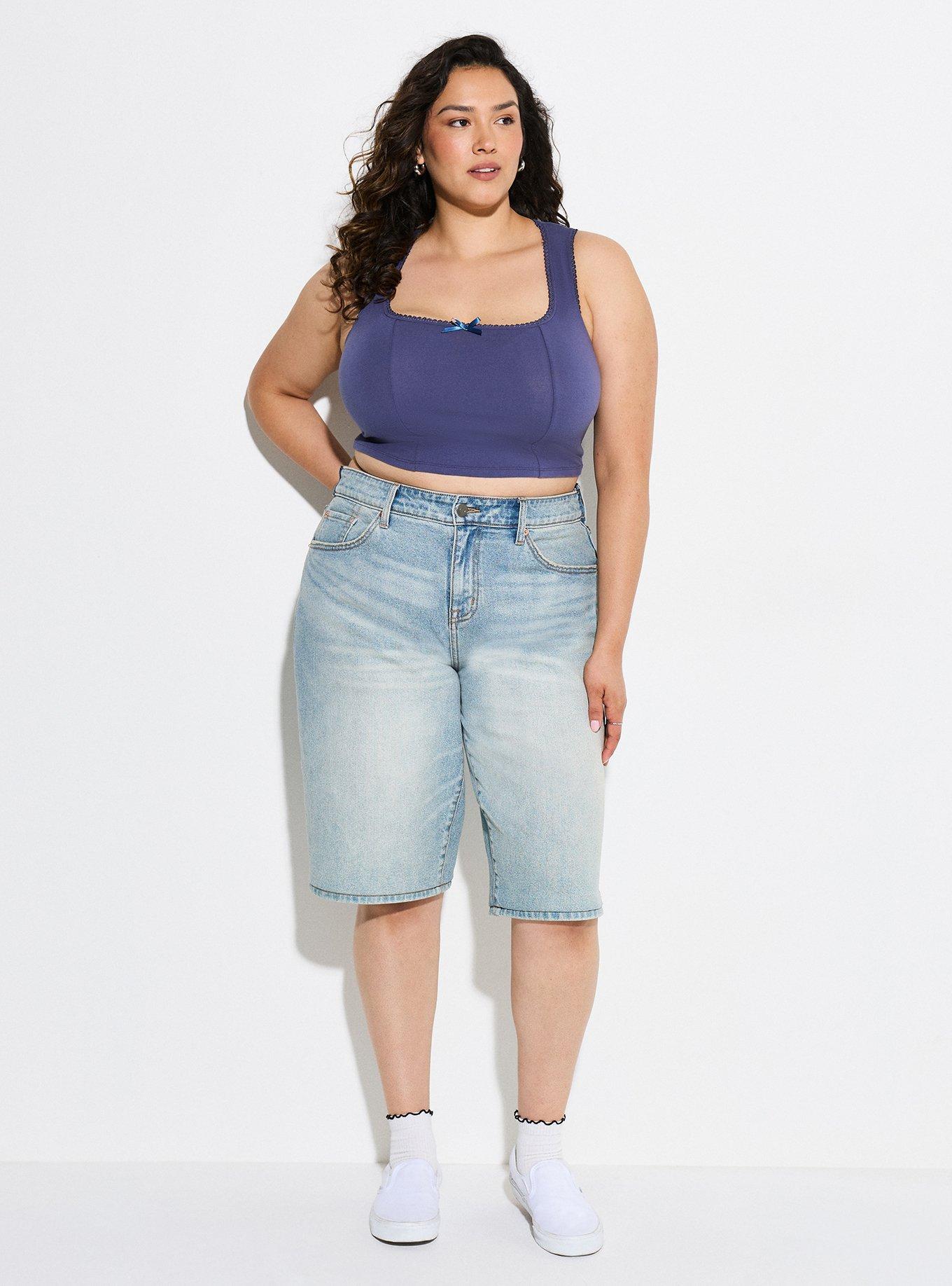 LoveSick Corset Tank, CROWN BLUE, alternate