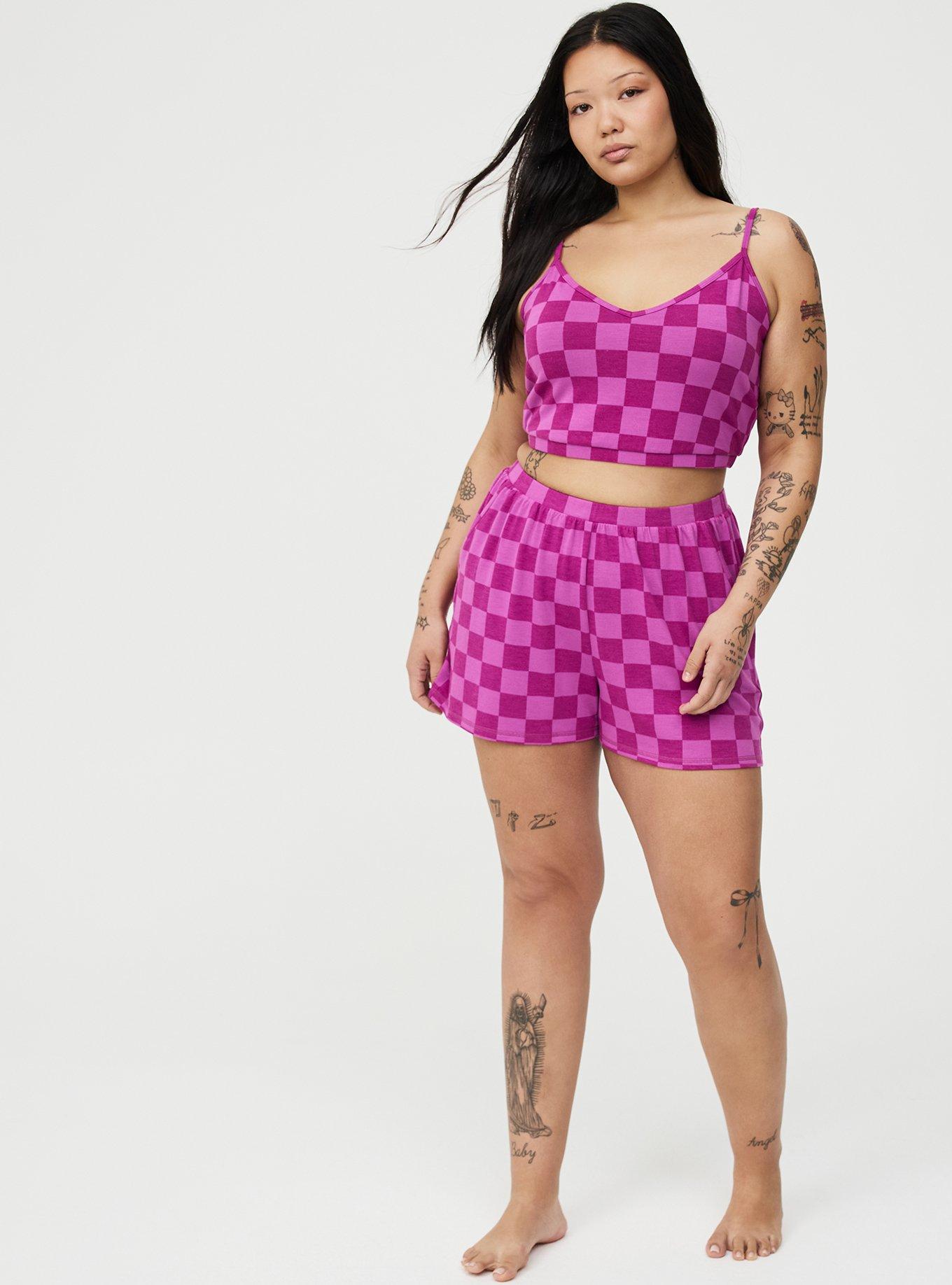 Terry Lounge Boxer Short, SUNNY CHECK PURPLE, alternate