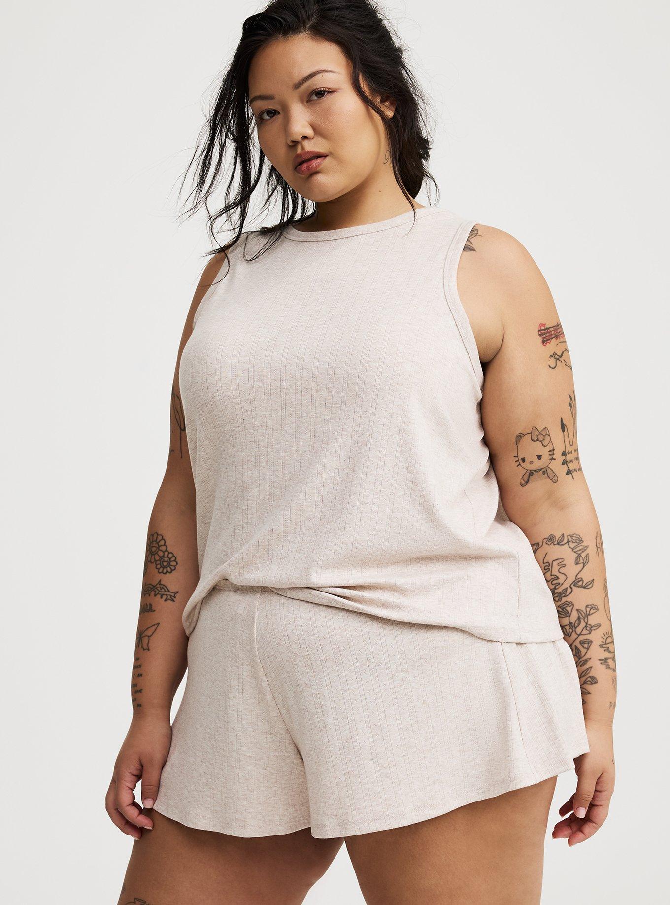 Pointelle Flutter Sleep Short