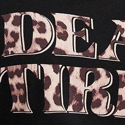 Lightweight Cotton Jersey Sleep Tee, DEAD TIRED DEEP BLACK, swatch