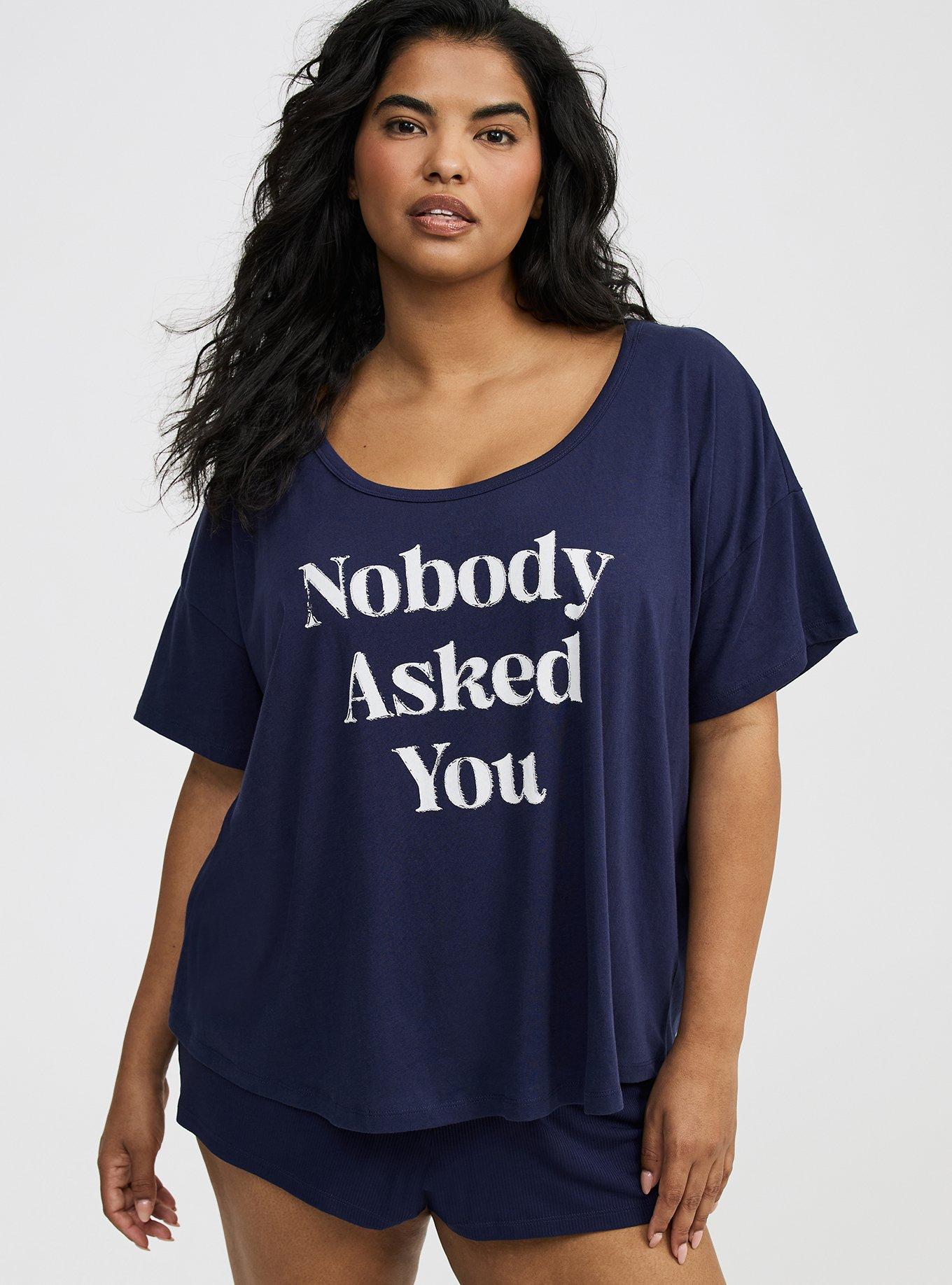 Lightweight Cotton Jersey Sleep Tee