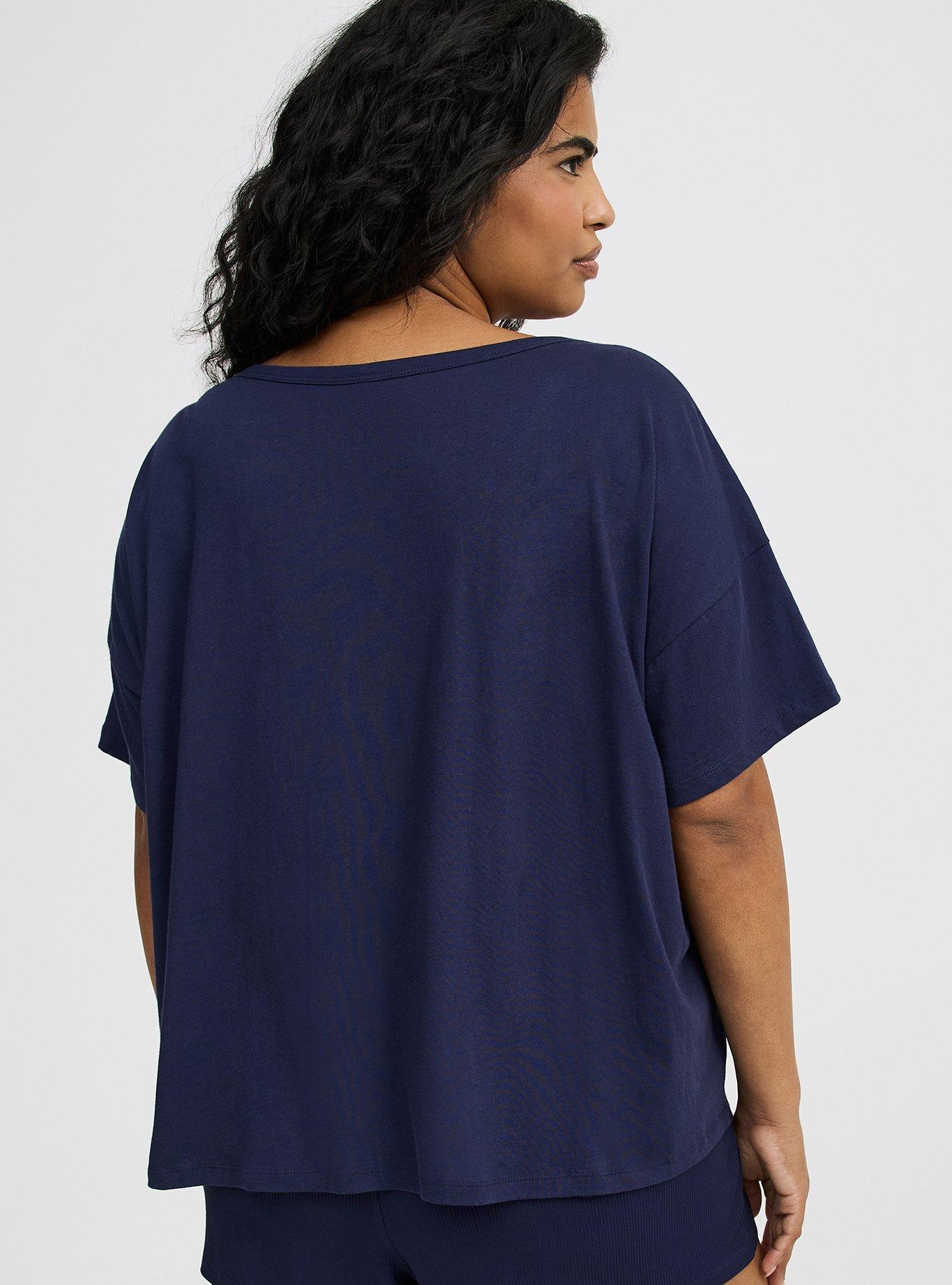 Lightweight Cotton Jersey Sleep Tee