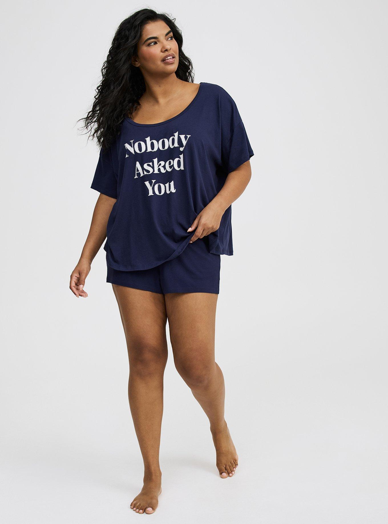 Lightweight Cotton Jersey Sleep Tee