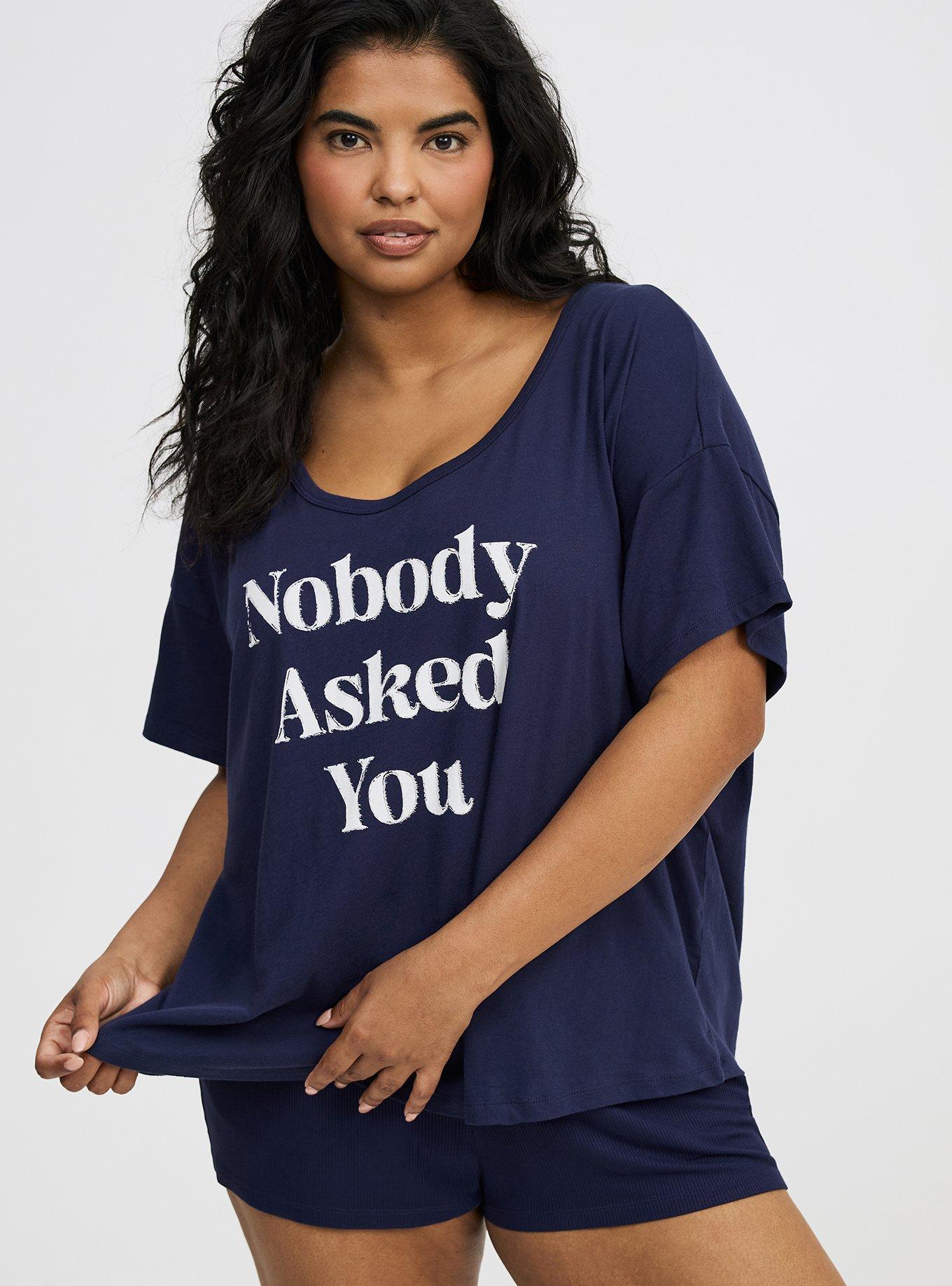Lightweight Cotton Jersey Sleep Tee