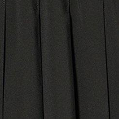 TRU Stretch Woven Pleated Active Skirt With Bike Short, BLACK, swatch