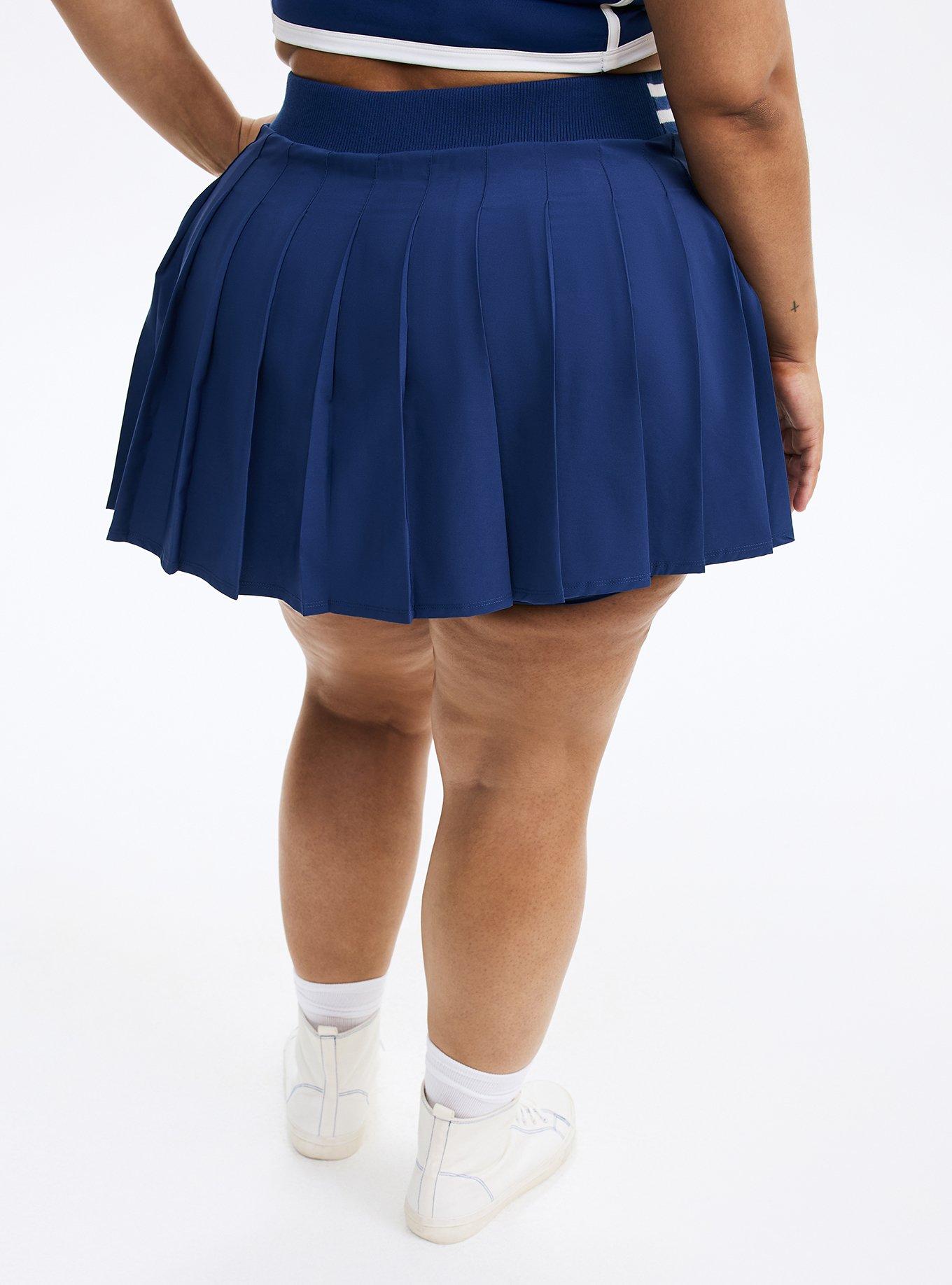 Pleated Active Skirt With Bike Short