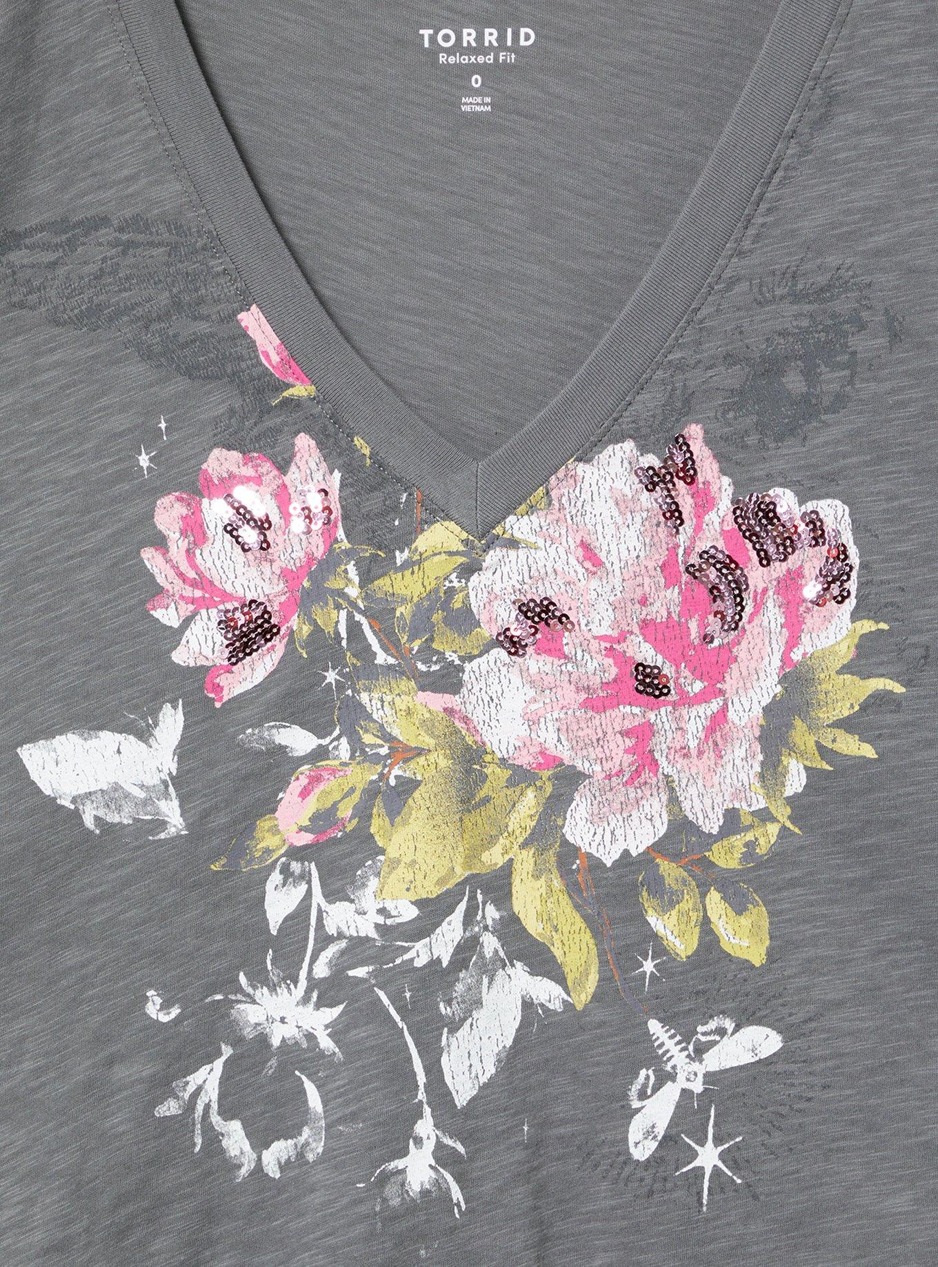 Relaxed Heritage Slub V-Neck Tee