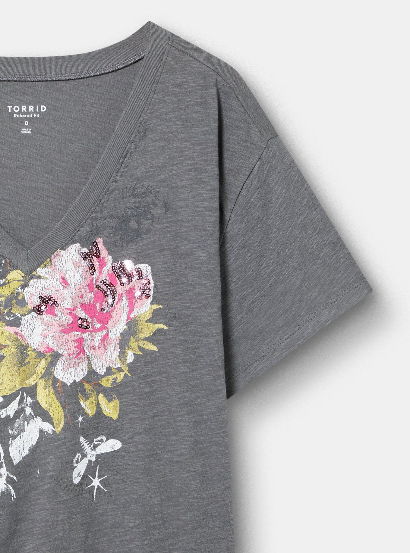 Relaxed Heritage Slub V-Neck Tee