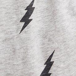 Cotton Button-Down Lounge Dress, LIGHTNING STRIKE LIGHTEST HEATHER GREY, swatch