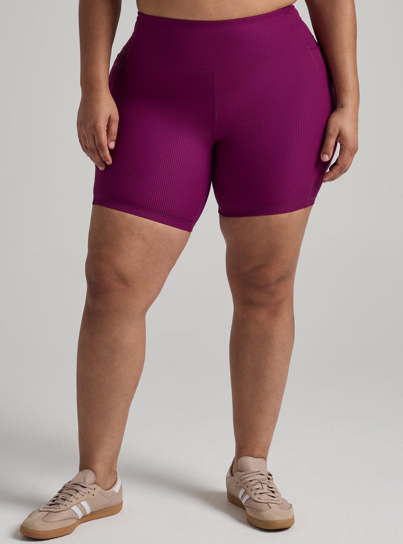 TRU 7'' Performance Rib Active Bike Short, PLUM CASPIA, alternate